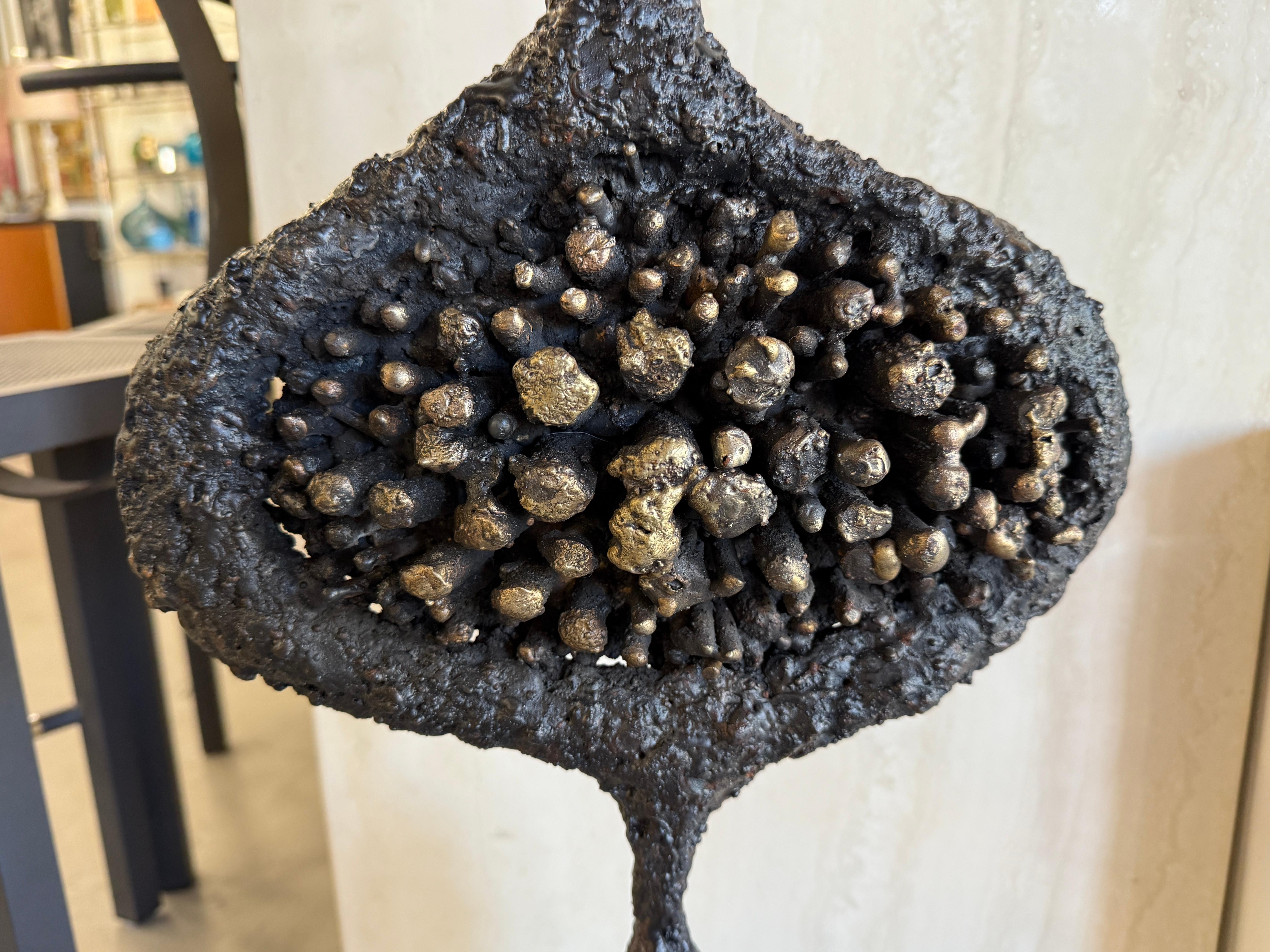 Große brutalistische Skulptur aus Stahl und Bronze von James Bearden (amerikanisch) im Angebot