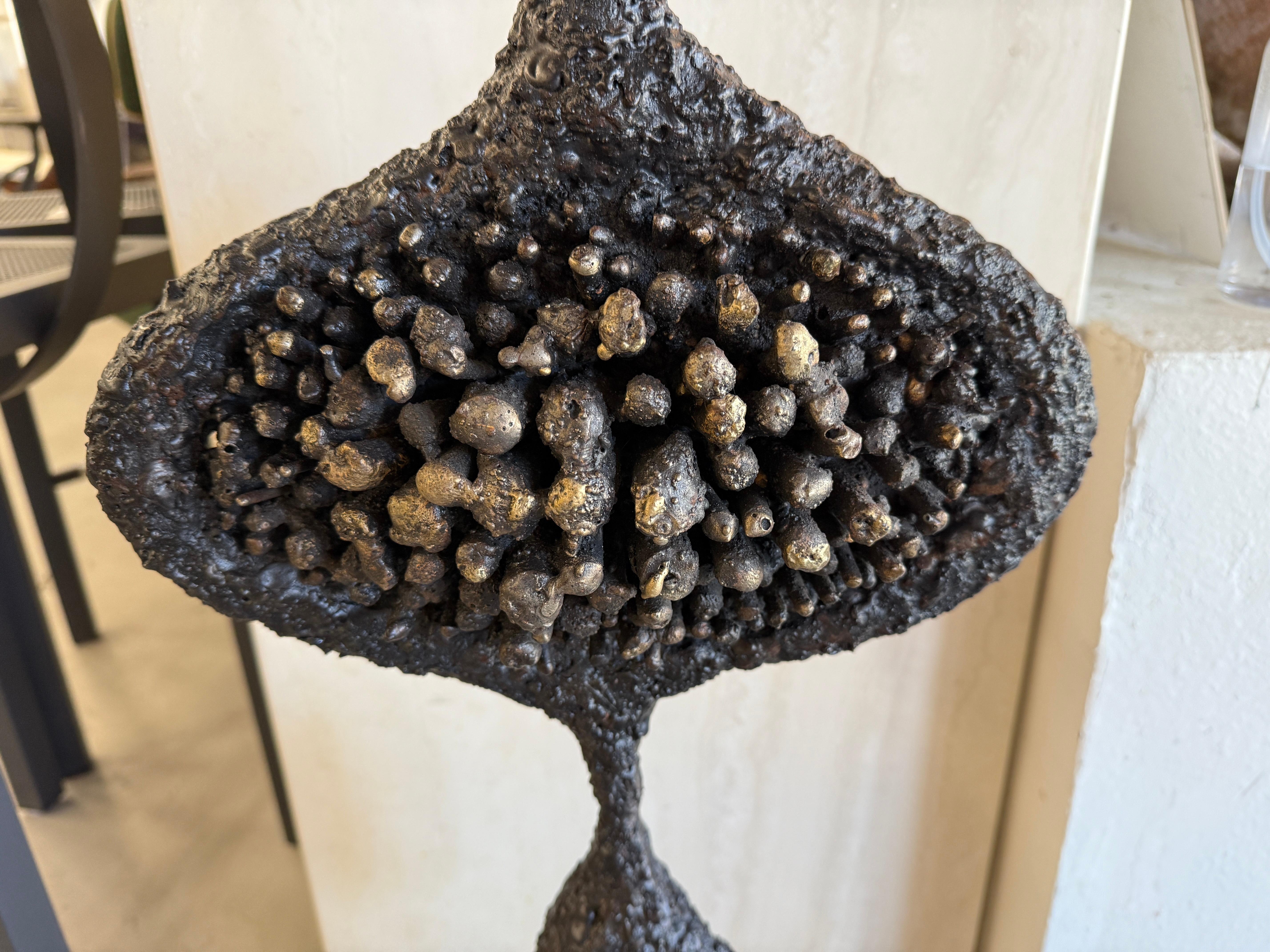 Große brutalistische Skulptur aus Stahl und Bronze von James Bearden im Angebot 3