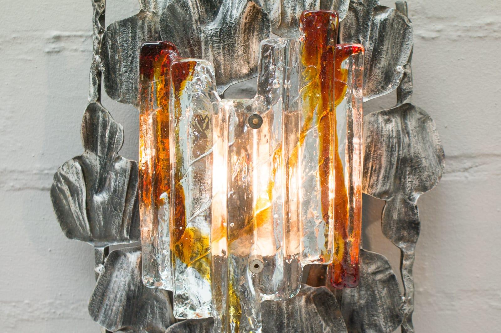 APPLIQUE BRUTALISTE SOLEIL VINTAGE - TOM AHLSTRÖM & HANS EHRLICH