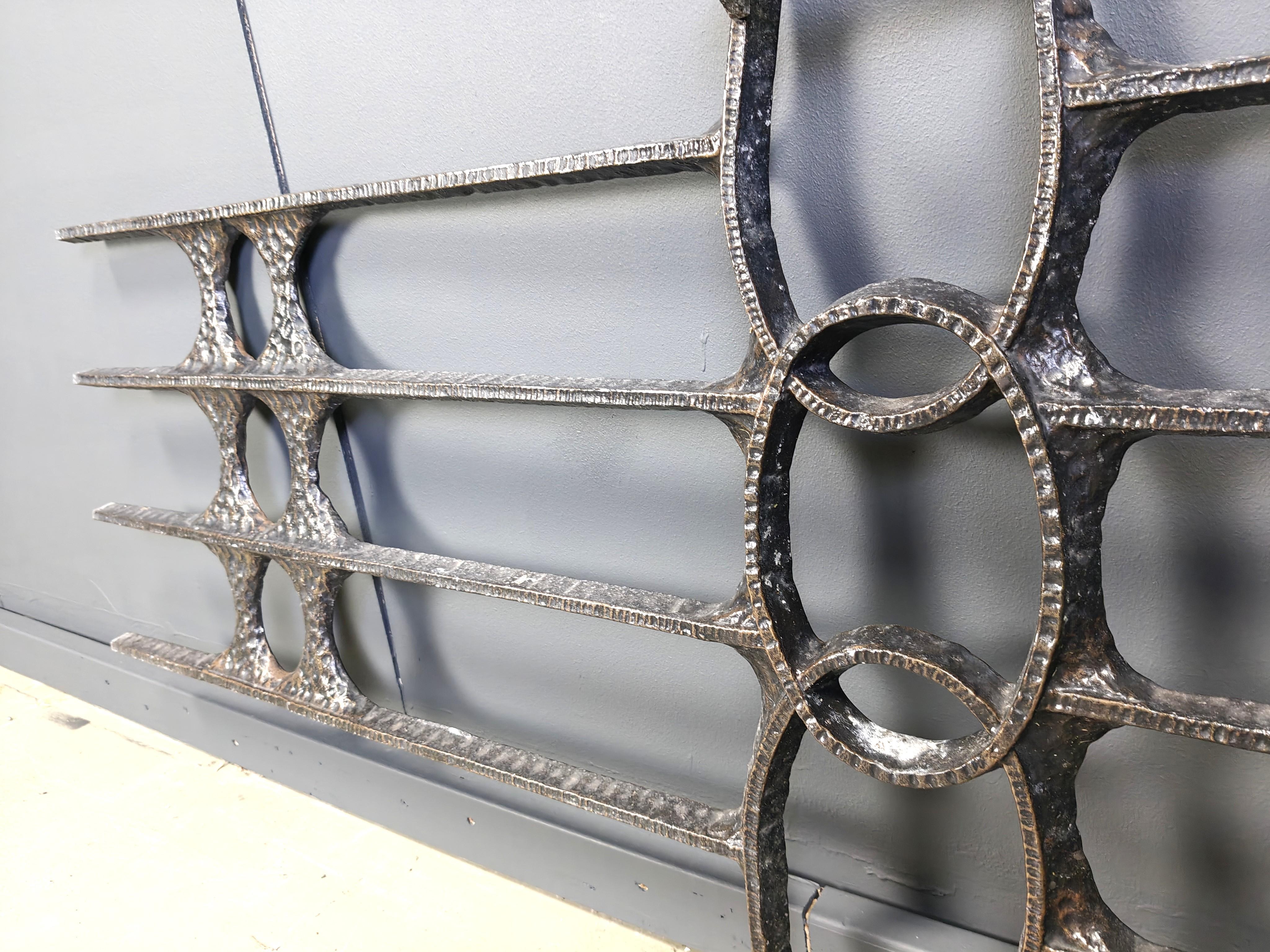 Brutalist Large brutalist wall sculpture, 1970s For Sale