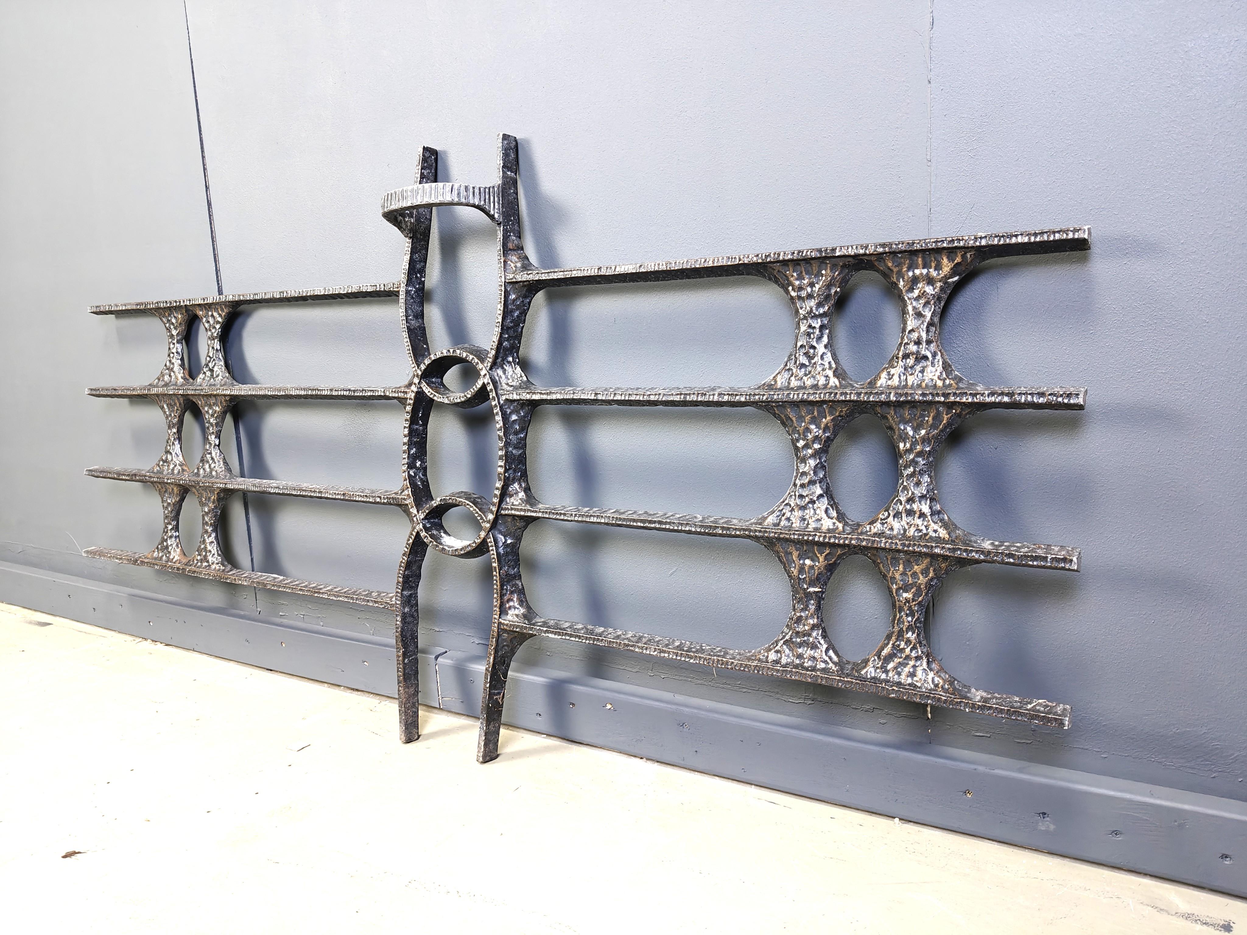 German Large brutalist wall sculpture, 1970s For Sale