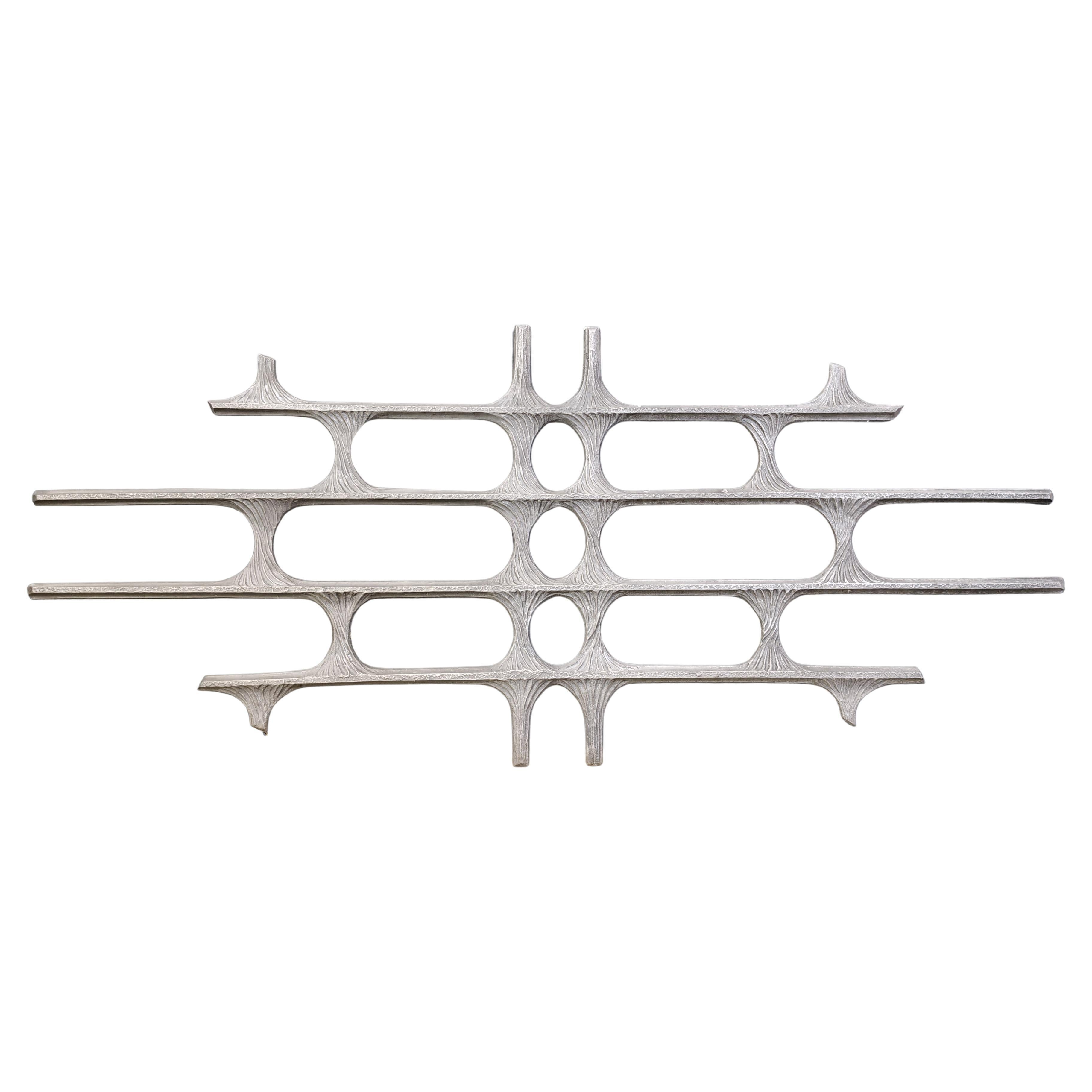 Large brutalist wall sculpture, 1970s