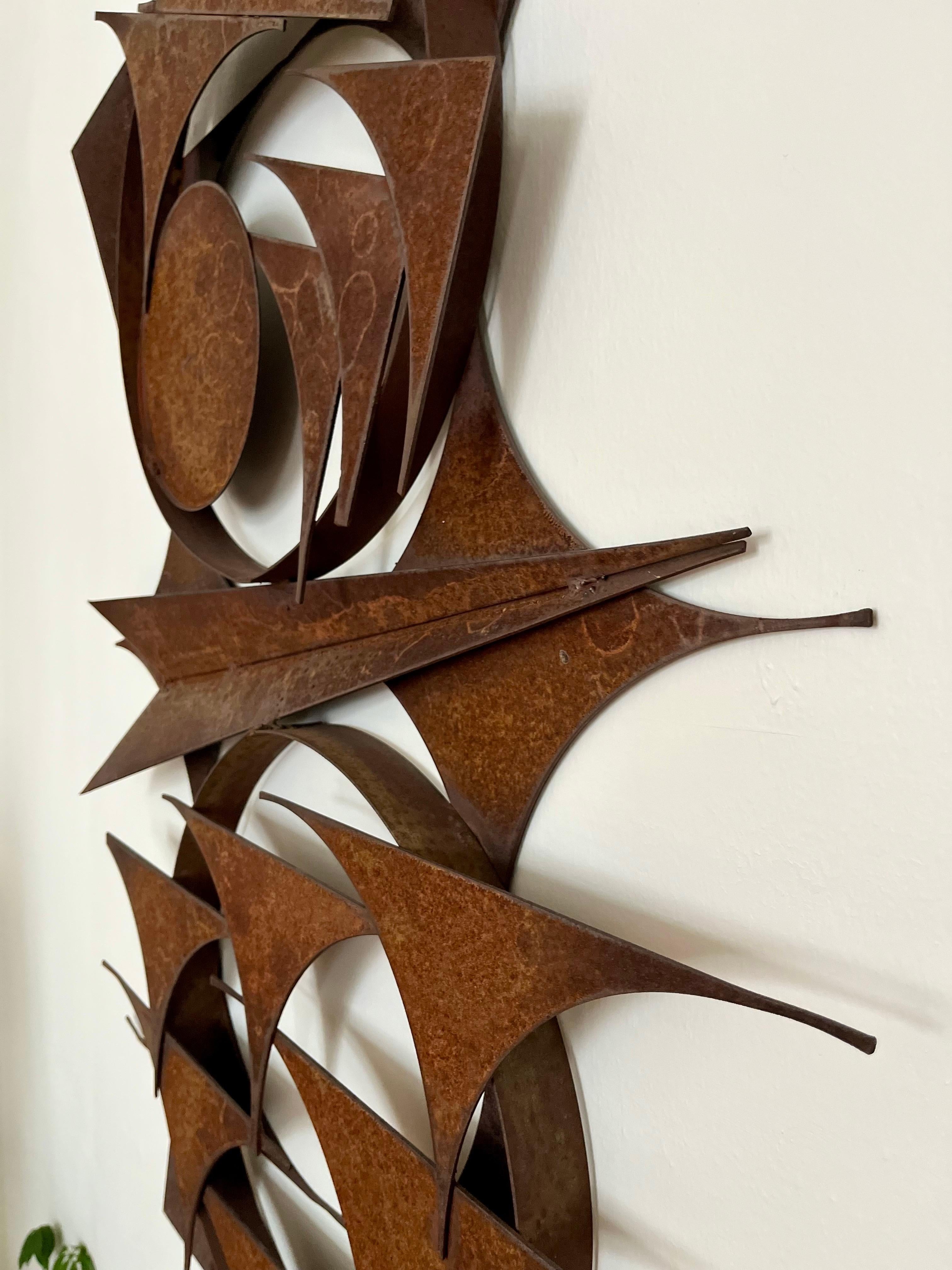 Large Brutalist Wall Sculpture by Henrik Horst, Denmark, 1970s For Sale 5