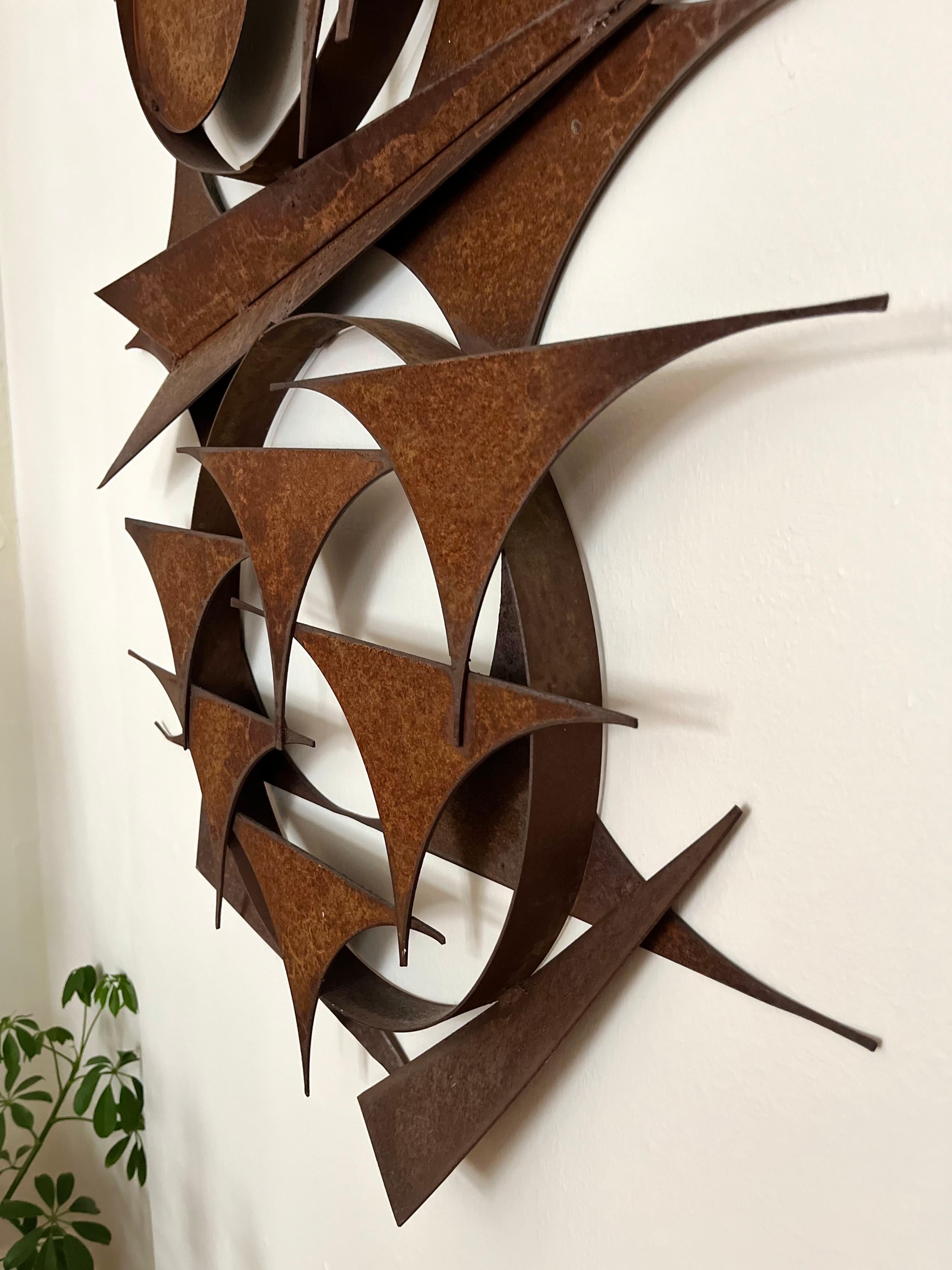 Large Brutalist Wall Sculpture by Henrik Horst, Denmark, 1970s For Sale 9