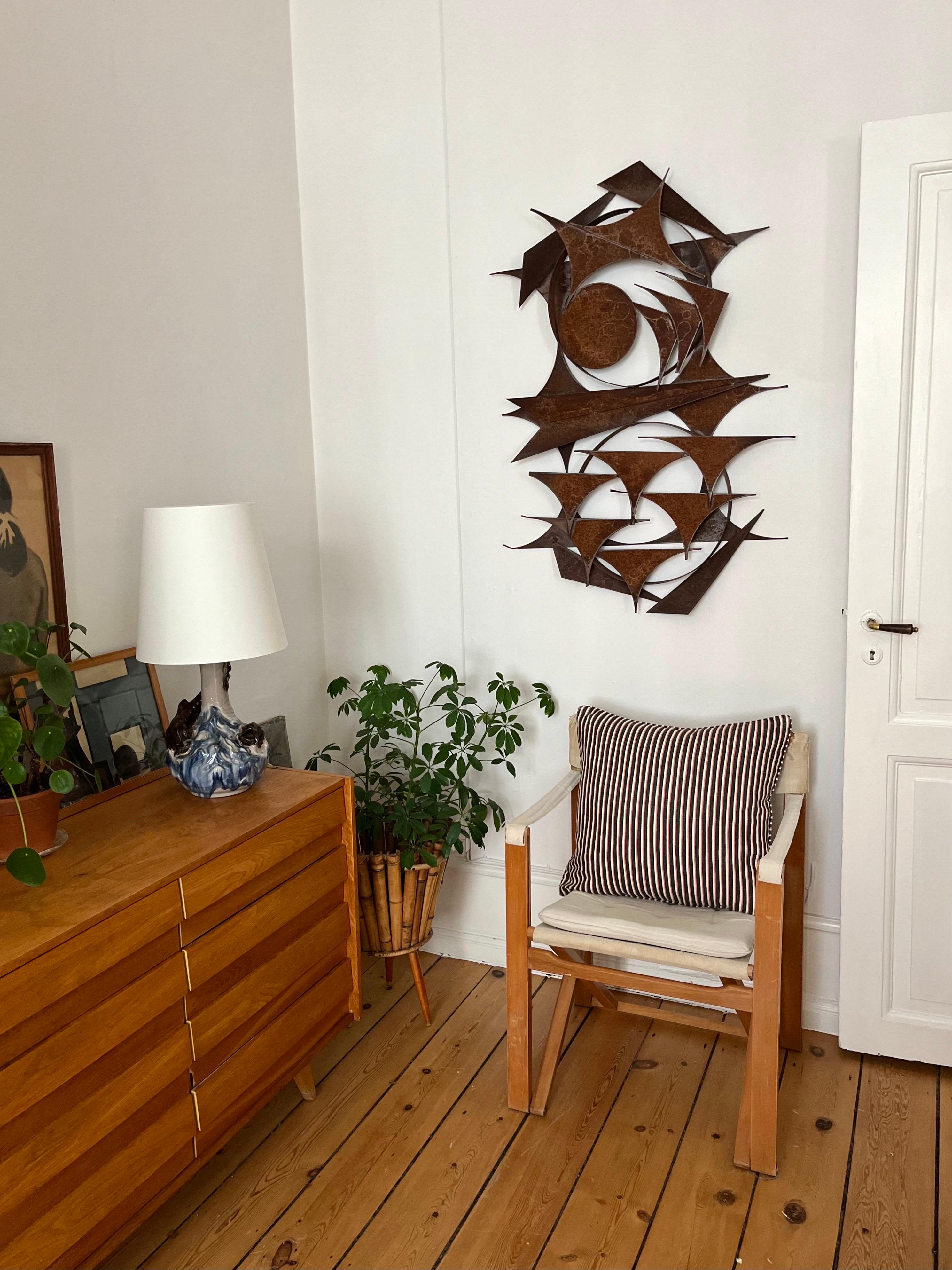 Large Brutalist Wall Sculpture by Henrik Horst, Denmark, 1970s For Sale 10