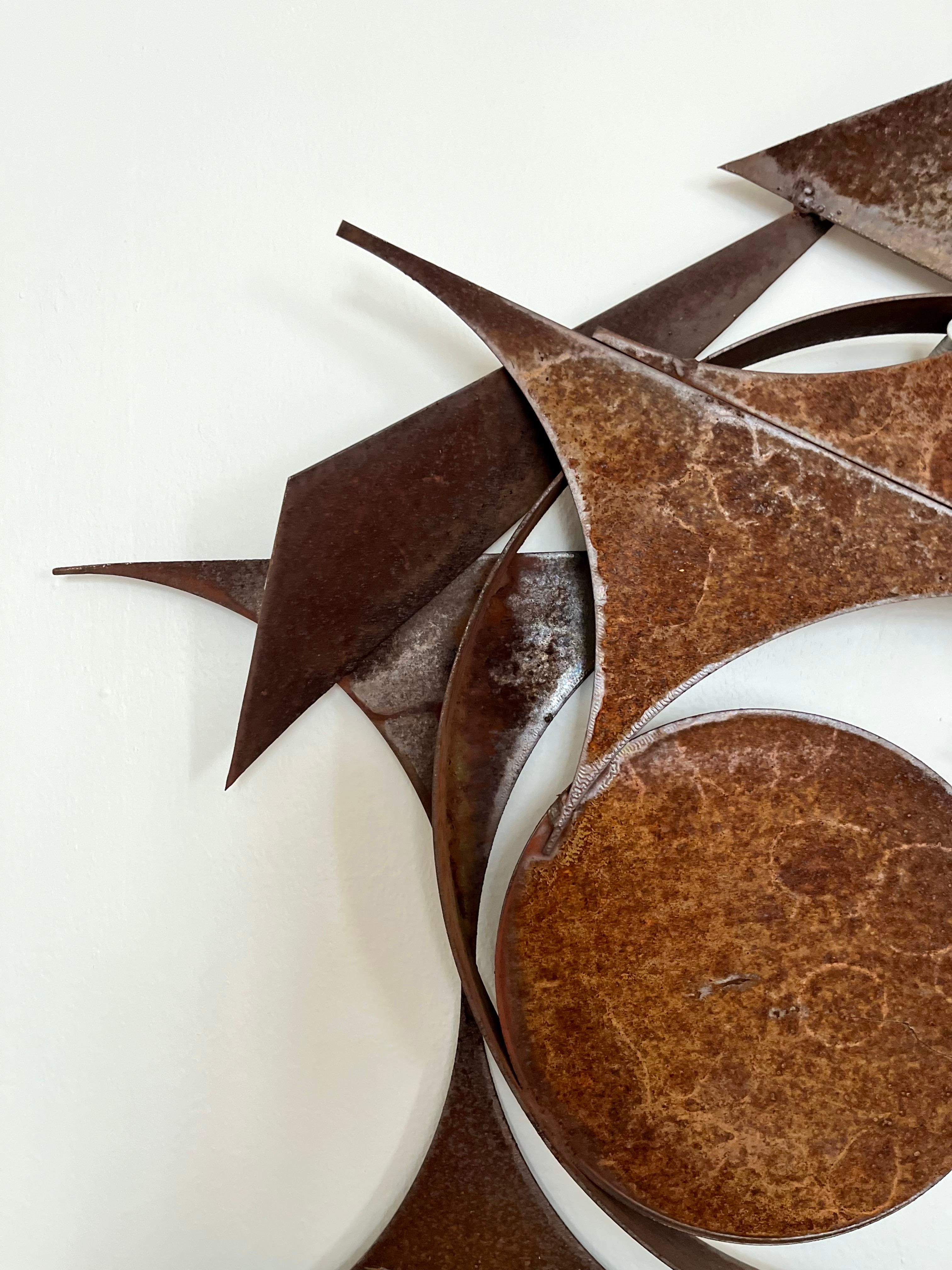 Hand-Crafted Large Brutalist Wall Sculpture by Henrik Horst, Denmark, 1970s For Sale