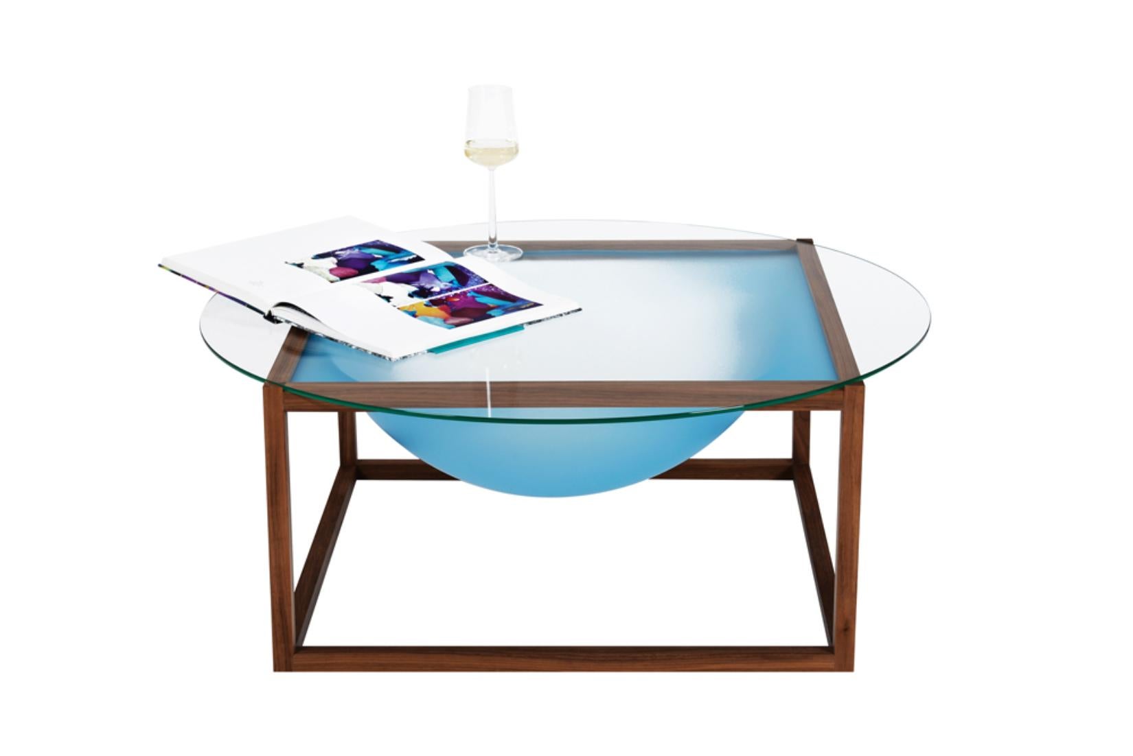 Large Bubble Coffee Table by Studio Thier & van Daalen
Dimensions: W 70 x D 70 x H 30 cm
Materials: Ash, Acrylic Glass, Glass
Also Available: Other colour options available,

With an unique look and effect of depth, this coffee table will bring