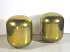 Large Bubble Floor Lamp in Glass Iridato in Gold Color