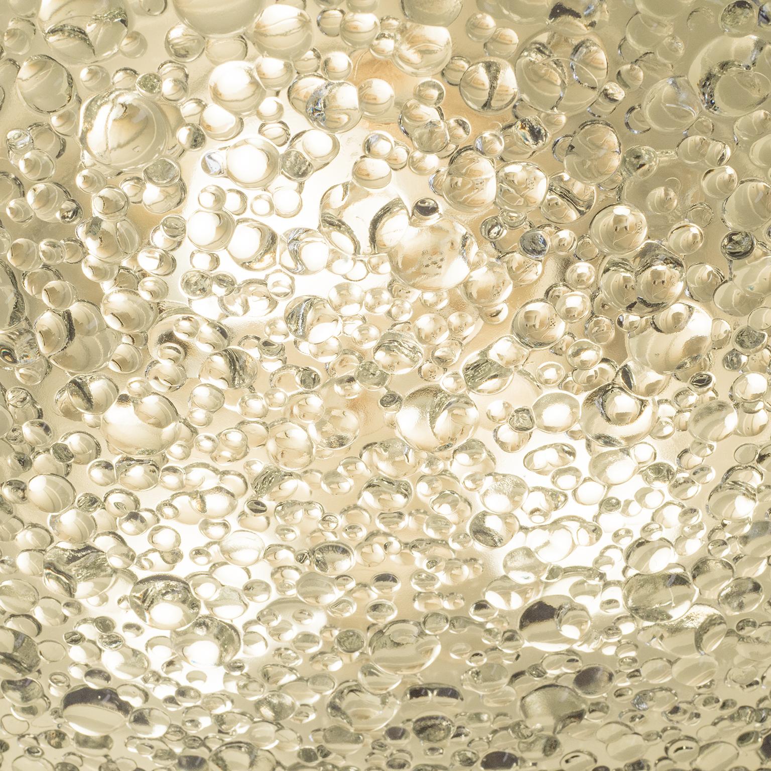 bubble glass flush mount ceiling light