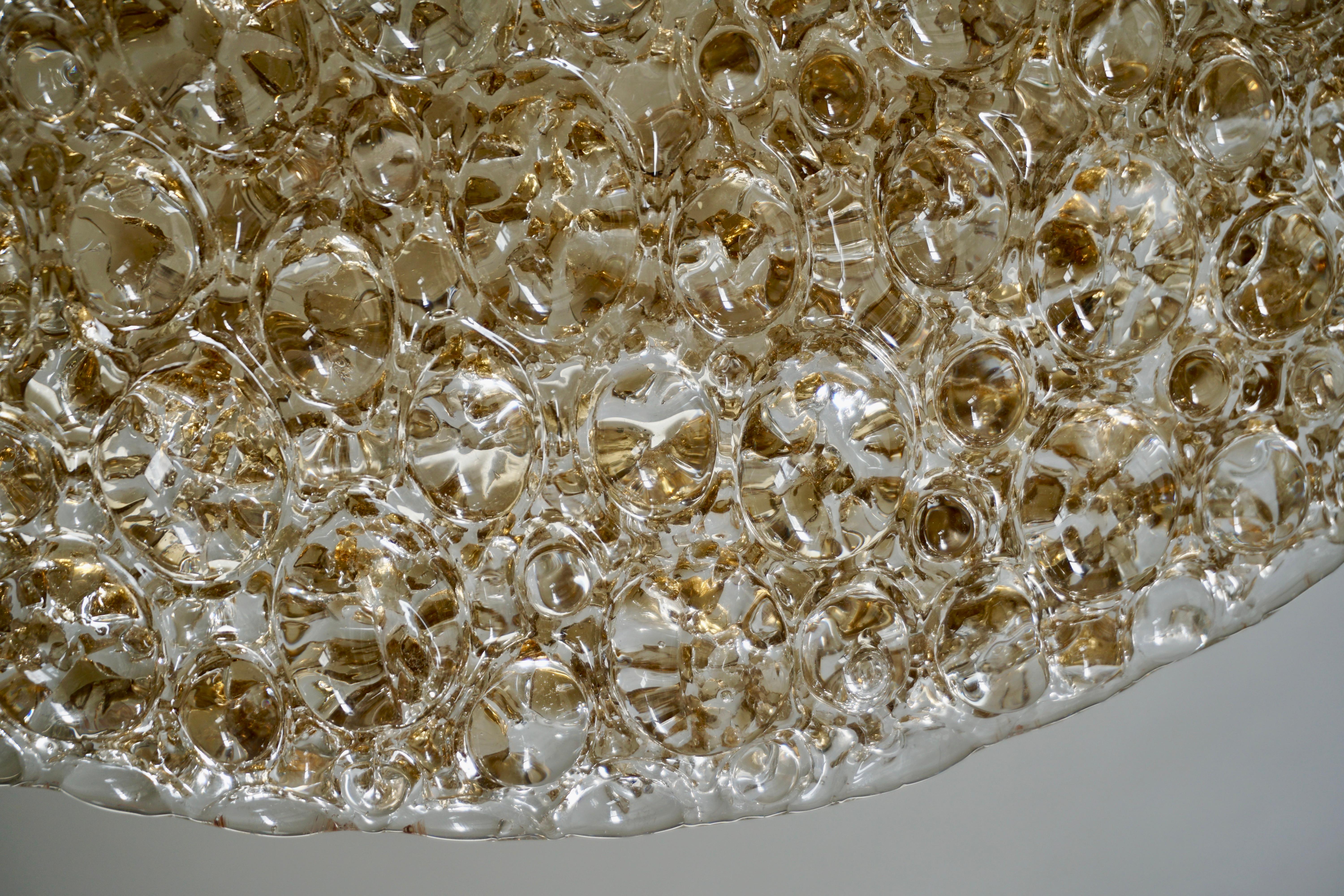 Large Bubble Glass Flush Mount Helena Tynell Style, 1960s For Sale 3