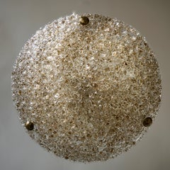 Large Bubble Glass Flush Mount Helena Tynell Style, 1960s