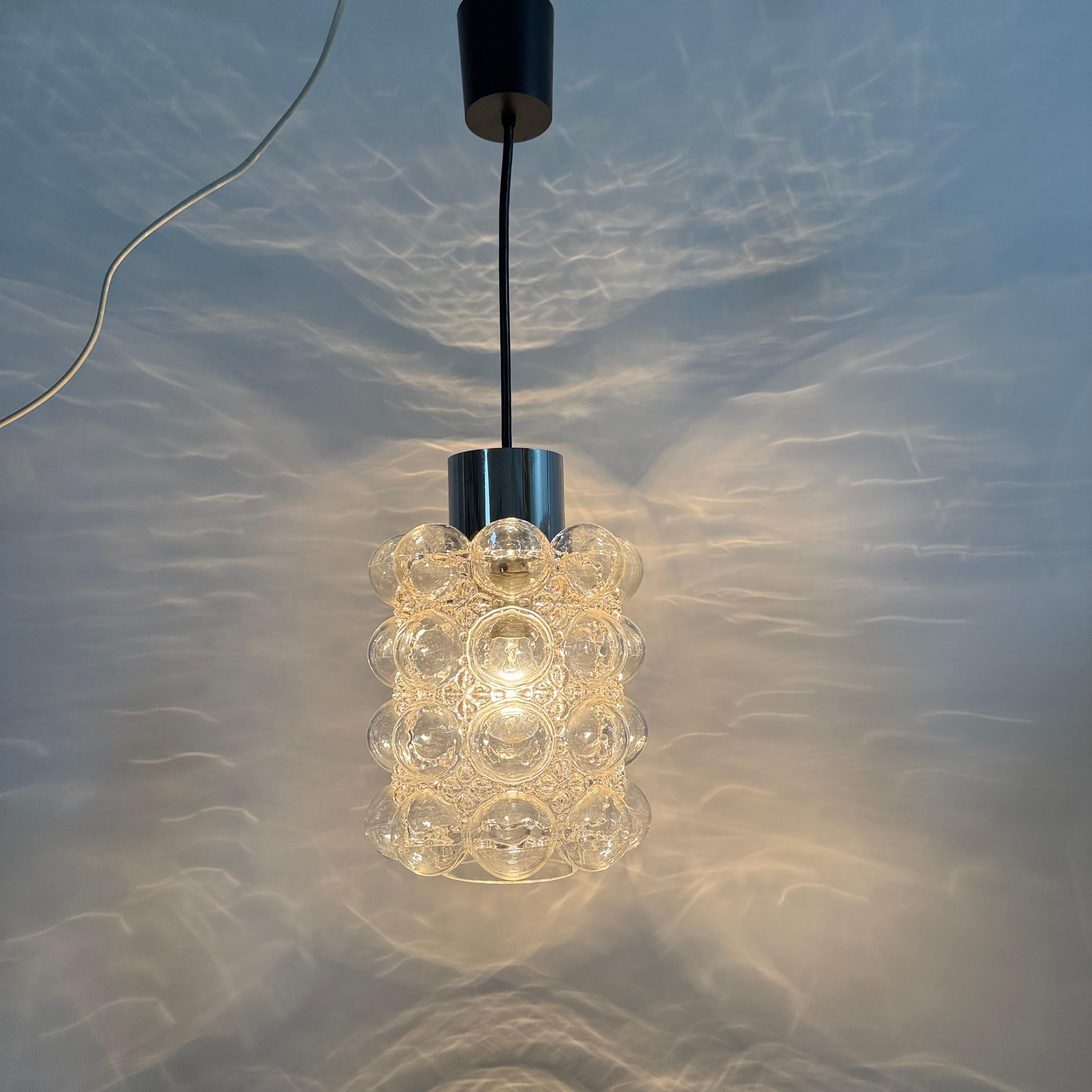 Unknown Large Bubble Glass Pendant by Helena Tynell for Limburg, Germany, 1970s For Sale