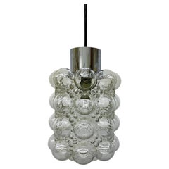 Large Bubble Glass Pendant by Helena Tynell for Limburg, Germany, 1970s