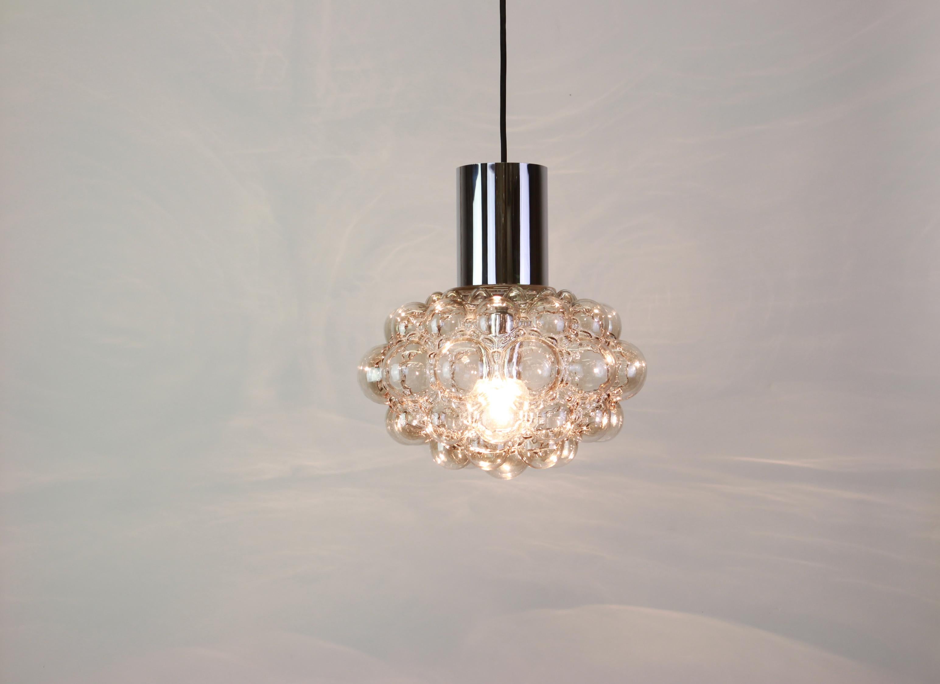 Large Bubble Glass Pendant by Helena Tynell, Limburg, Germany In Good Condition In Aachen, NRW