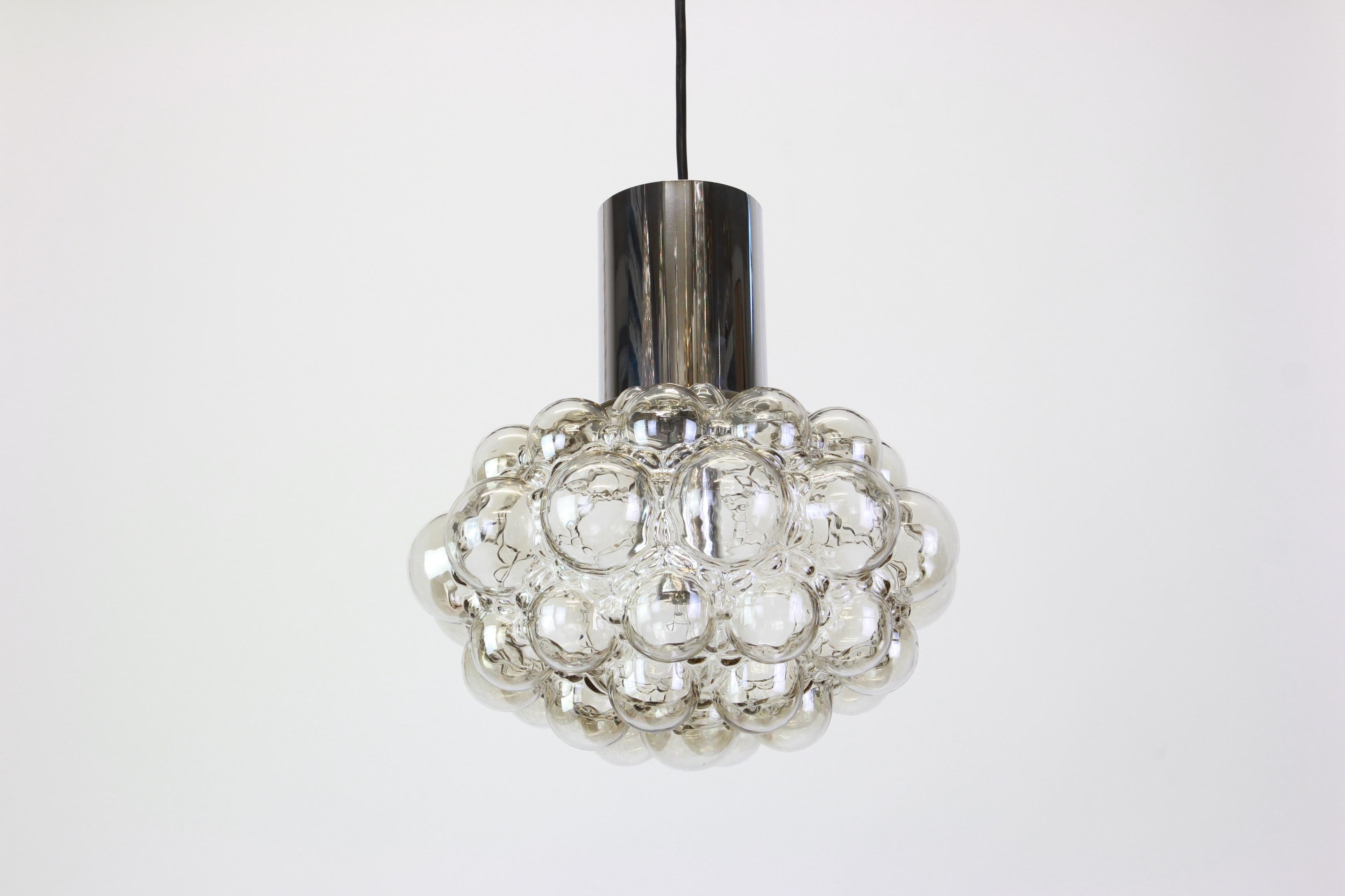 Late 20th Century Large Bubble Glass Pendant by Helena Tynell, Limburg, Germany