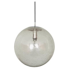 Vintage Large Bubble Glass Pendant Lamp by Peill and Putzler