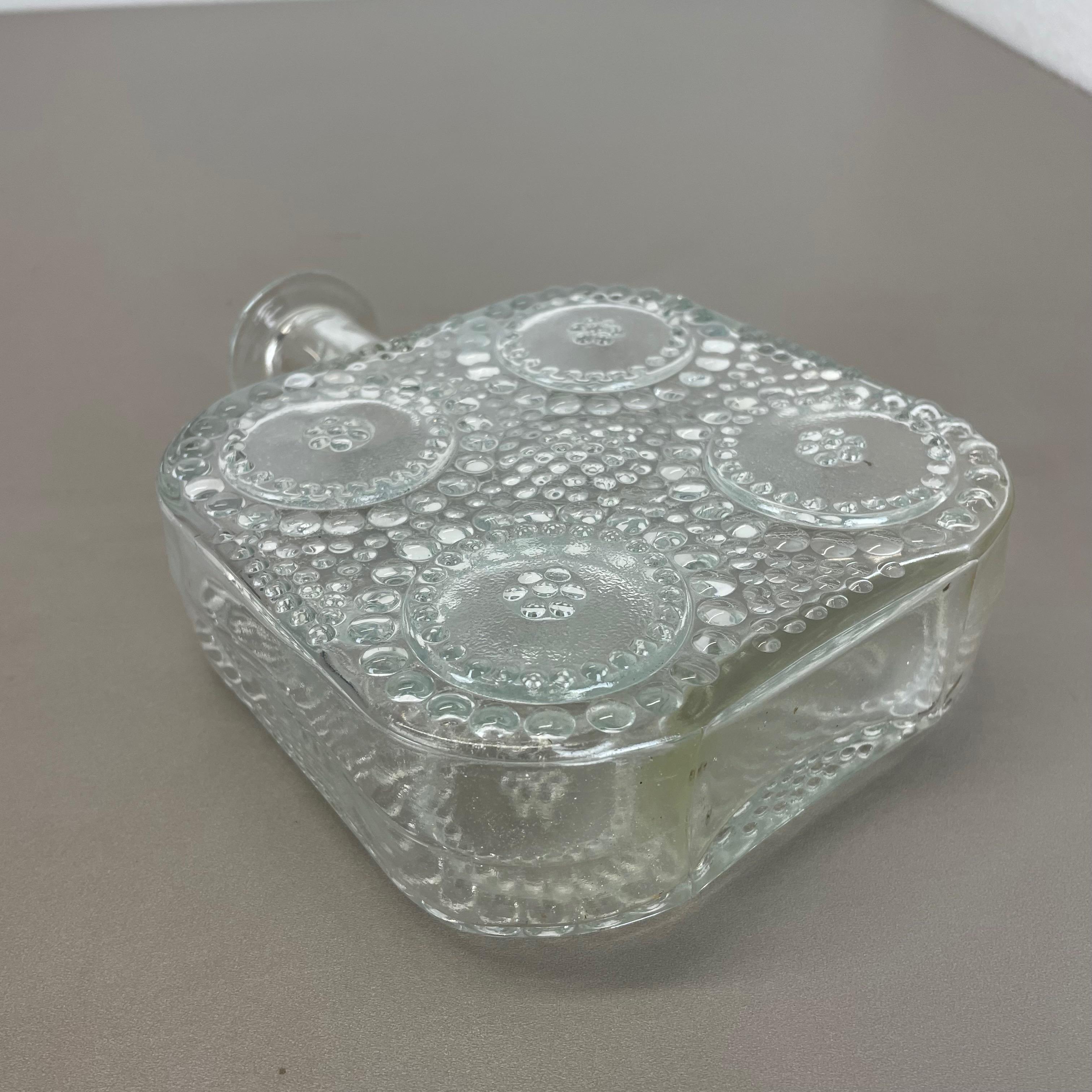 Grande vaso in vetro a bolle di Nanny Still per Riihimaen Lasi Oy, Finlandia, anni '70 in vendita 12