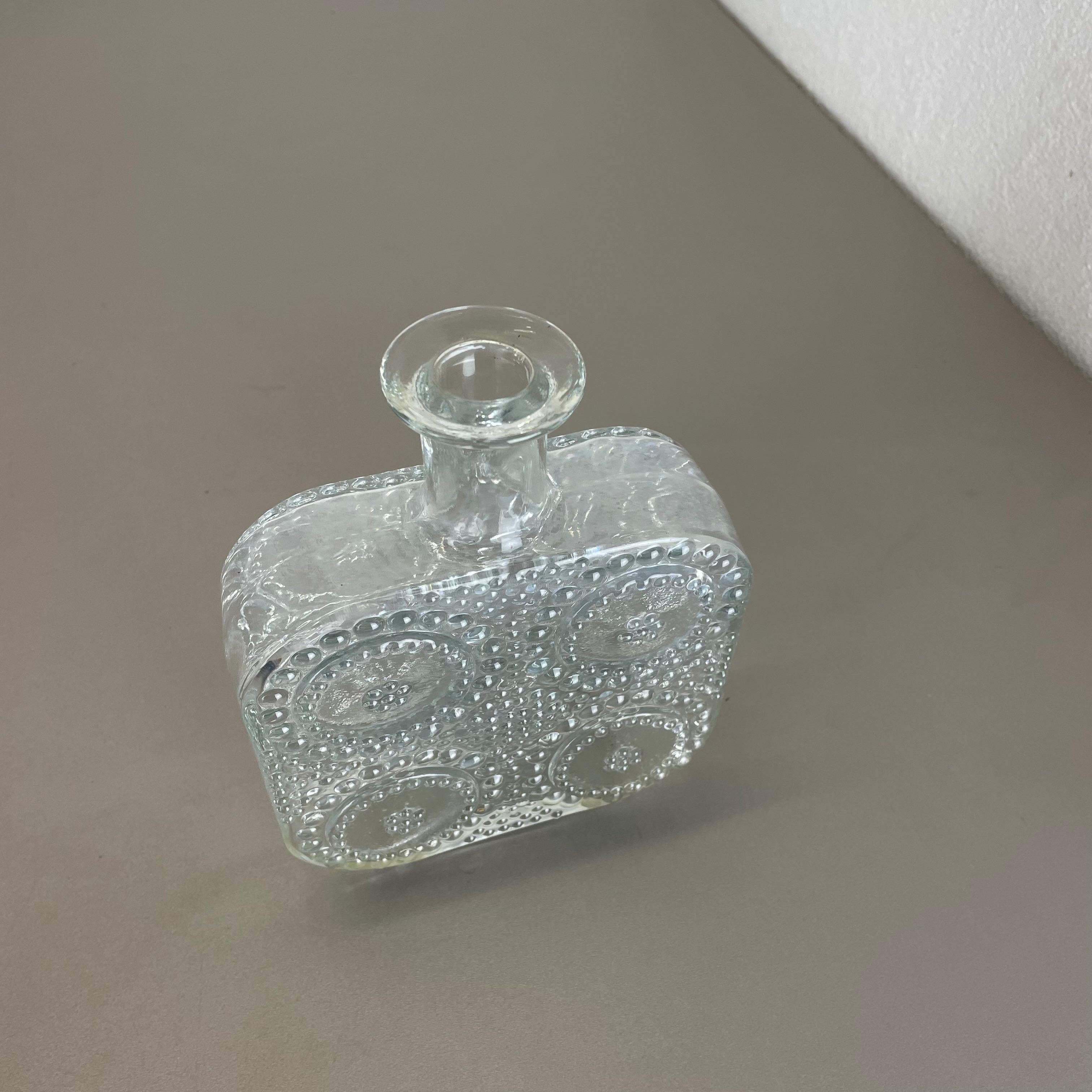 Large Bubble Glass Vase by NANNY STILL for Riihimaen Lasi Oy, Finland, 1970s In Good Condition For Sale In Kirchlengern, DE