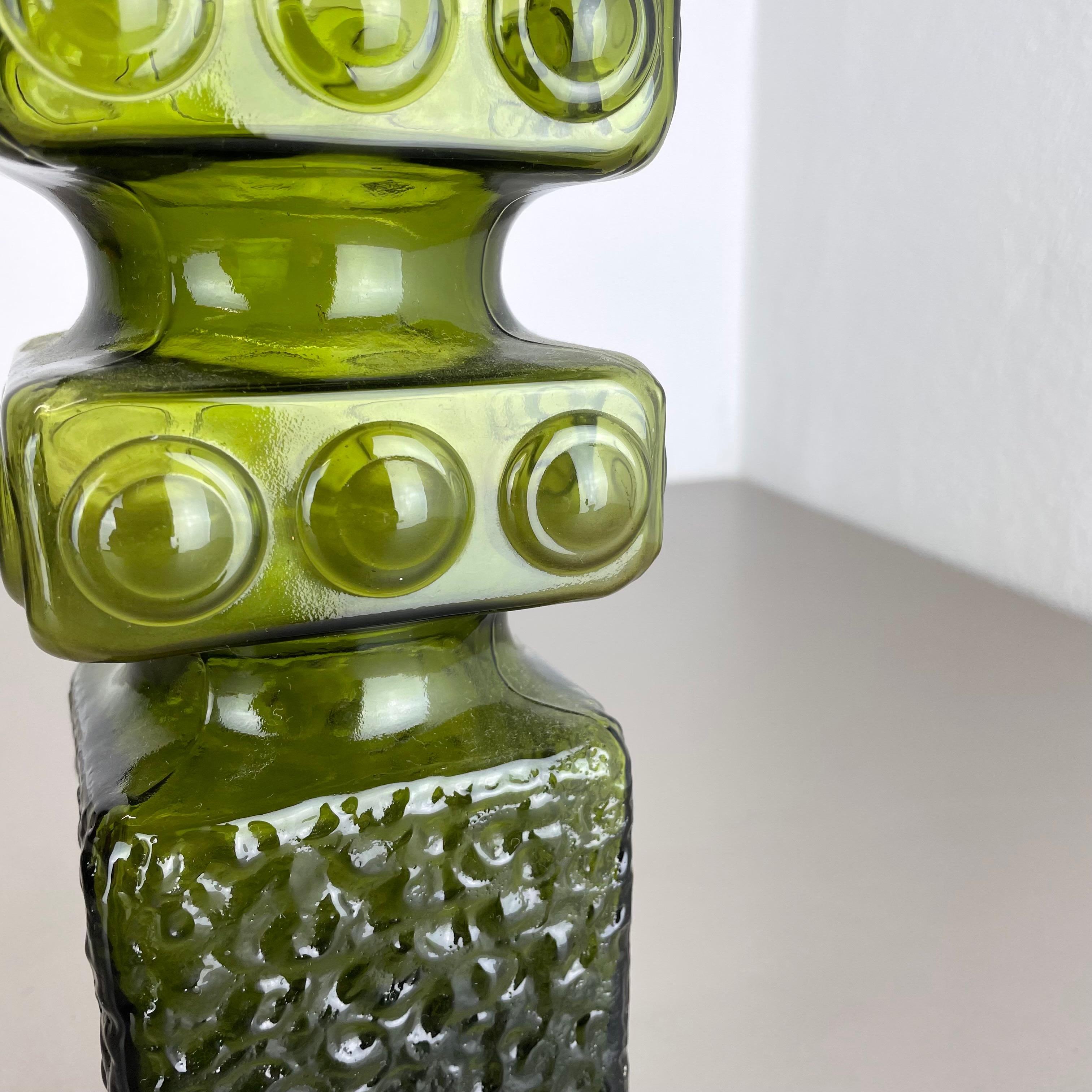 Large Bubble Glass Vase by Tamara Aladin for Riihimaen Lasi Oy, Finland, 1970s For Sale 3