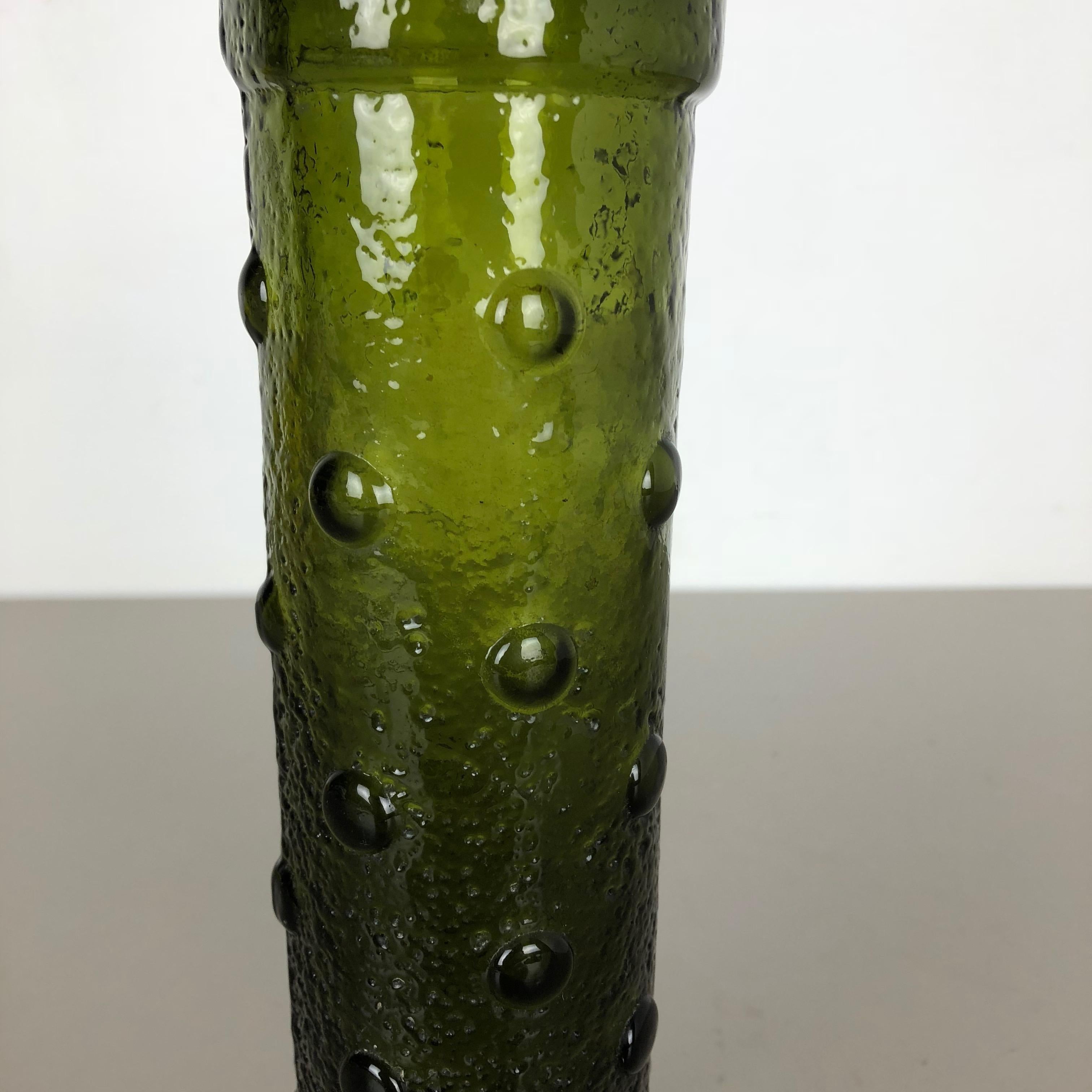 Dutch Large Bubble Glass Vase by Tamara Aladin for Riihimaen Lasi Oy, Finland, 1970s For Sale