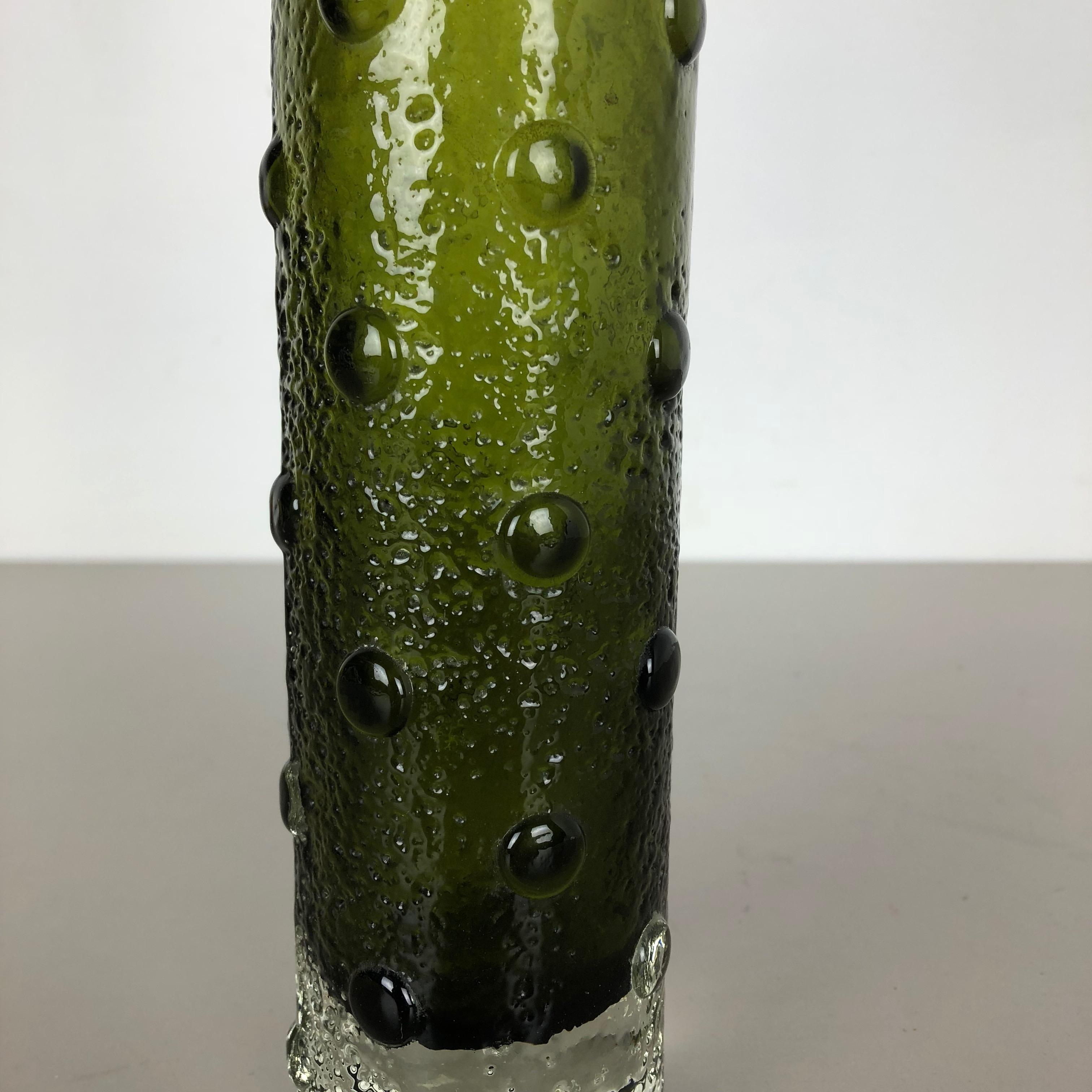 Large Bubble Glass Vase by Tamara Aladin for Riihimaen Lasi Oy, Finland, 1970s In Good Condition For Sale In Kirchlengern, DE