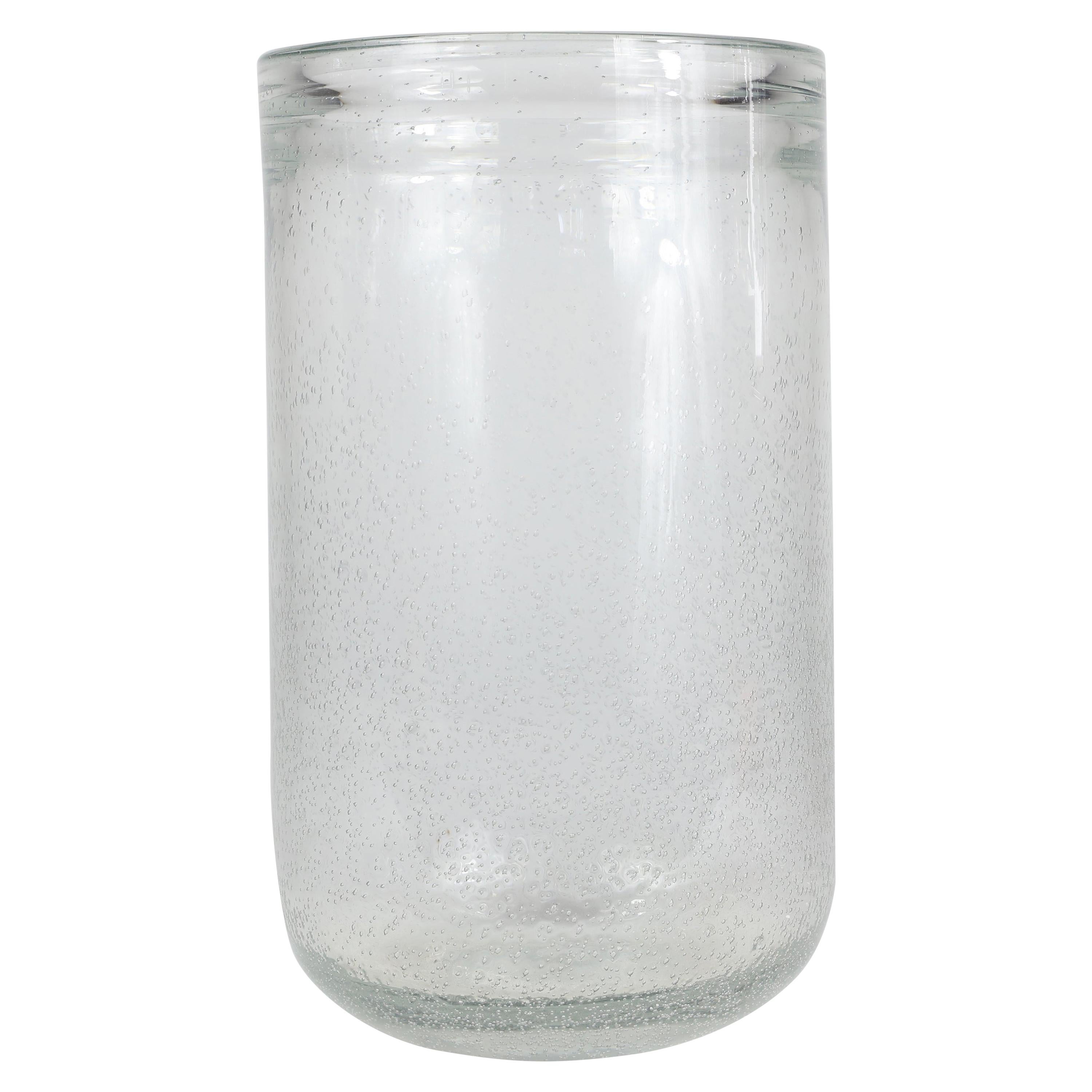 Large Bubble Glass Vase