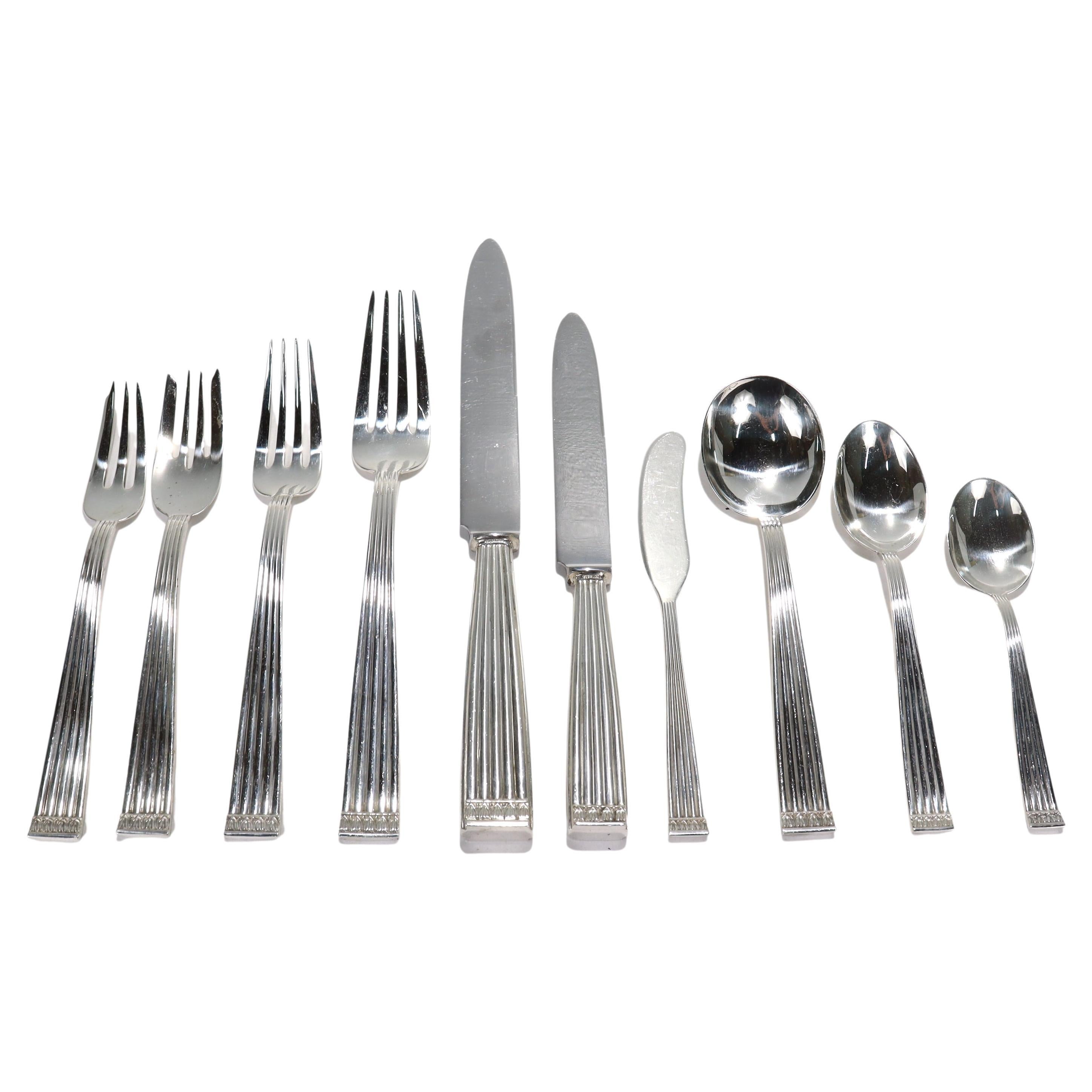 255-Piece Canteen of Silver Trefid Pattern Flatware for 36 Garrards of ...