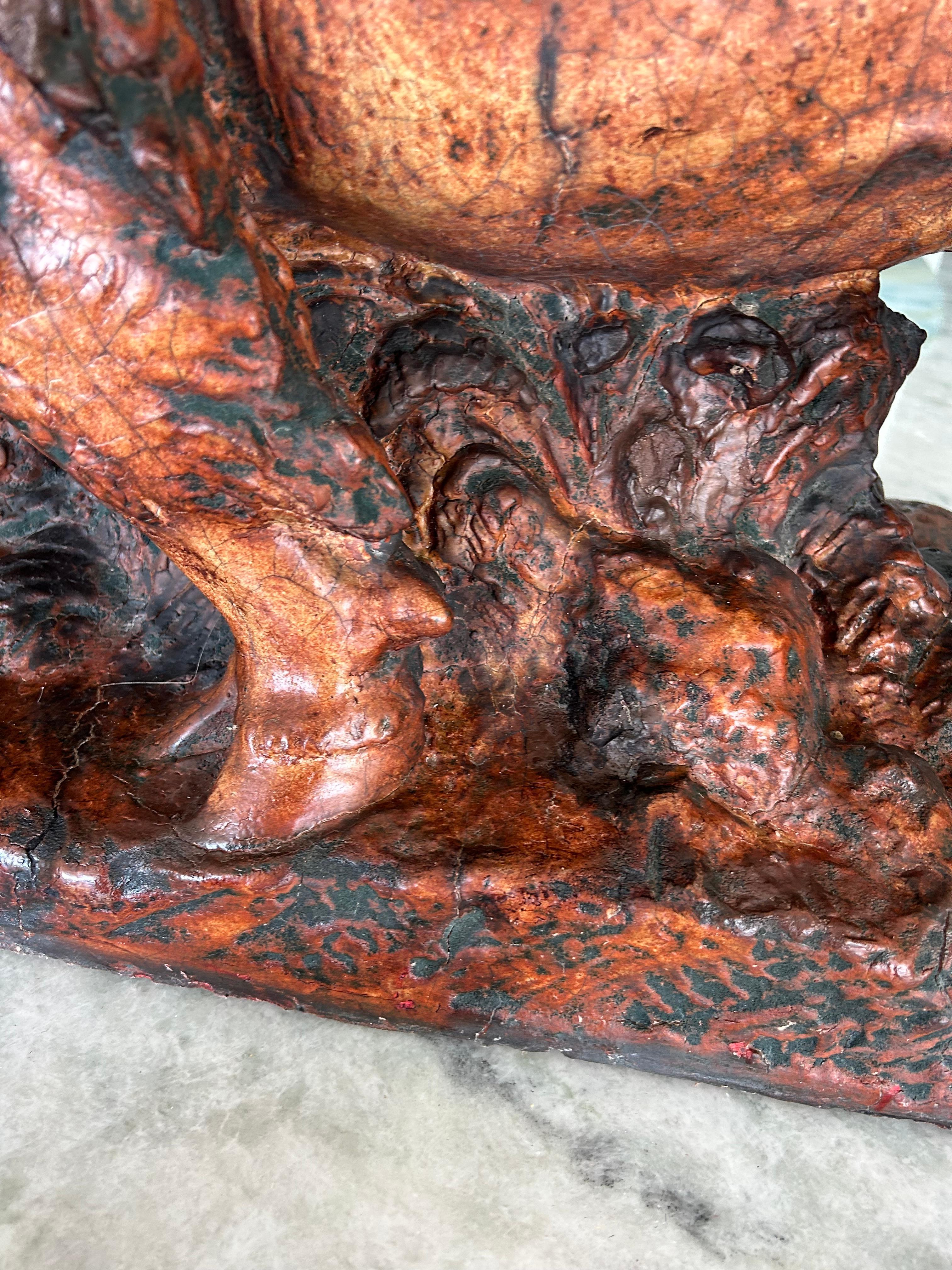 Grande sculpture de buffle en vente 10