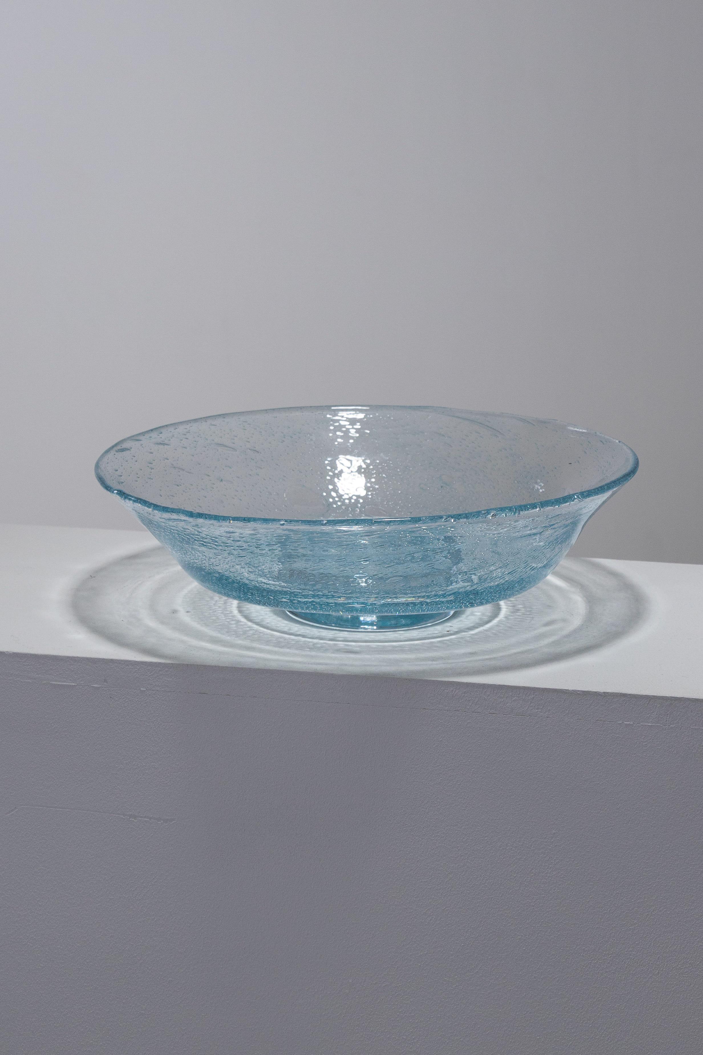 Große bauchige Glasschale, 1970er-Jahre (Sonstiges) im Angebot