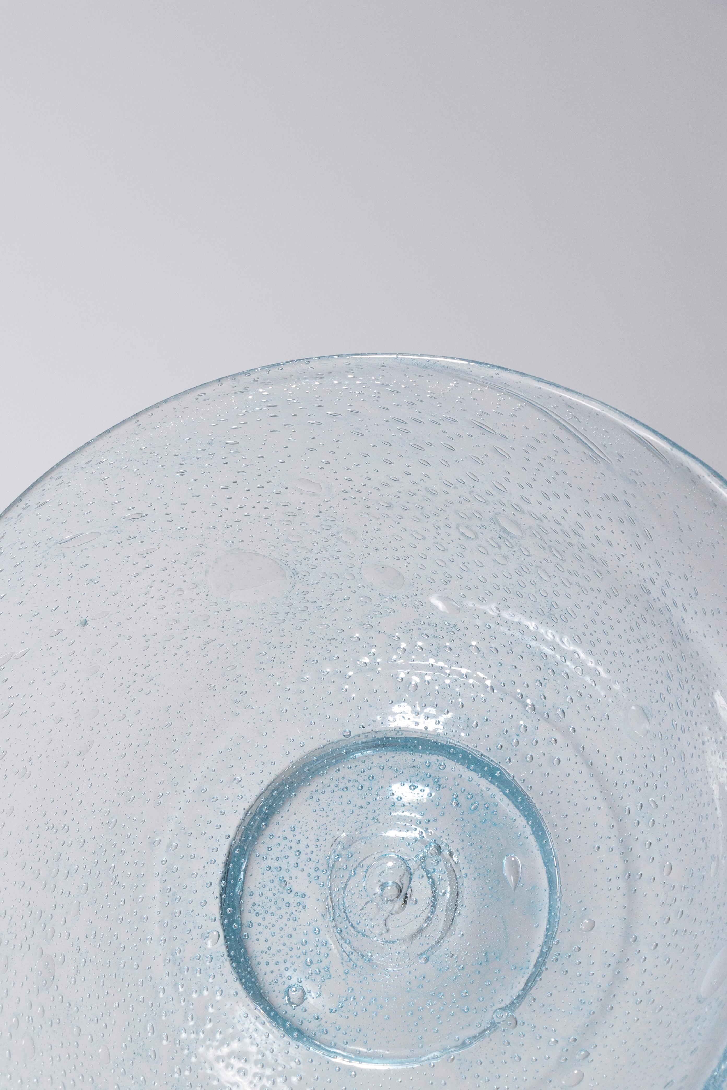 Große bauchige Glasschale, 1970er-Jahre im Angebot 1