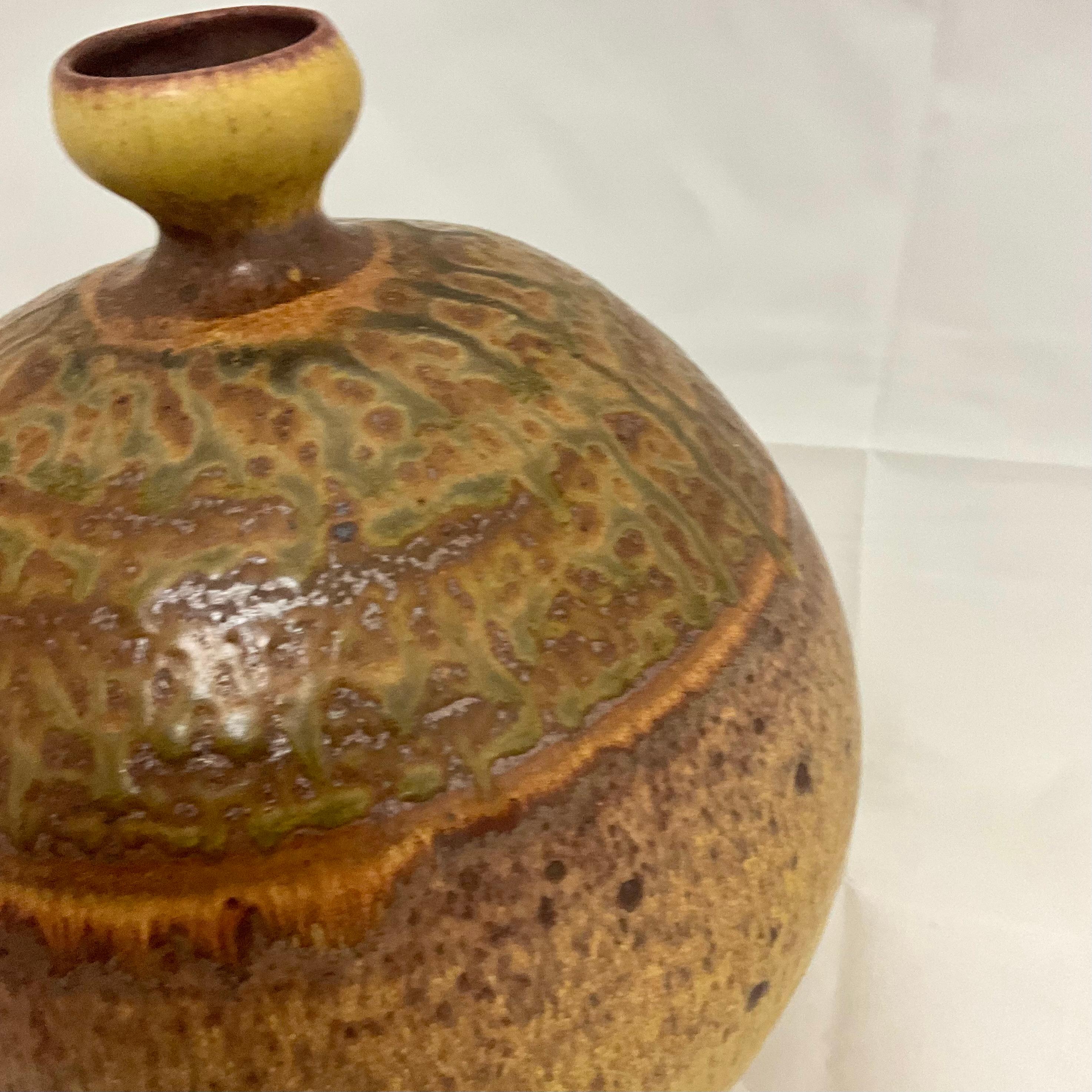 Unknown Large Studio Pottery vase Vessel Signed  For Sale