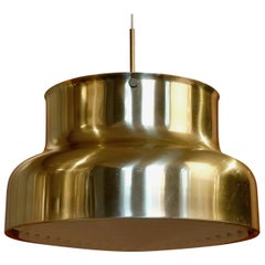 Large Bumling Ceiling Pendant in Brass, Sweden, 1960s