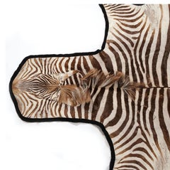 Large Burchell Zebra Hide with Felt Backing