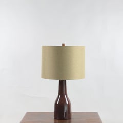 Large Burgundy Ceramic Lamp by Jane and Gordon Martz for Marshall Studios