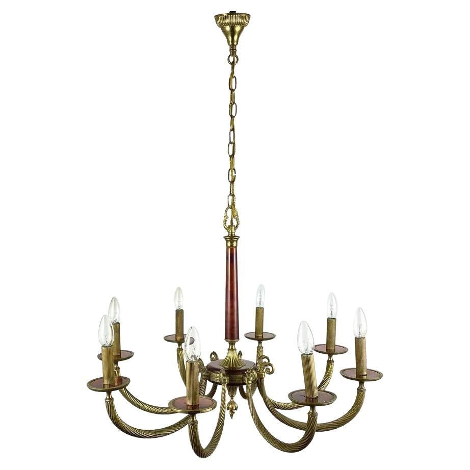 Large Bronze Chandelier For Sale at 1stDibs