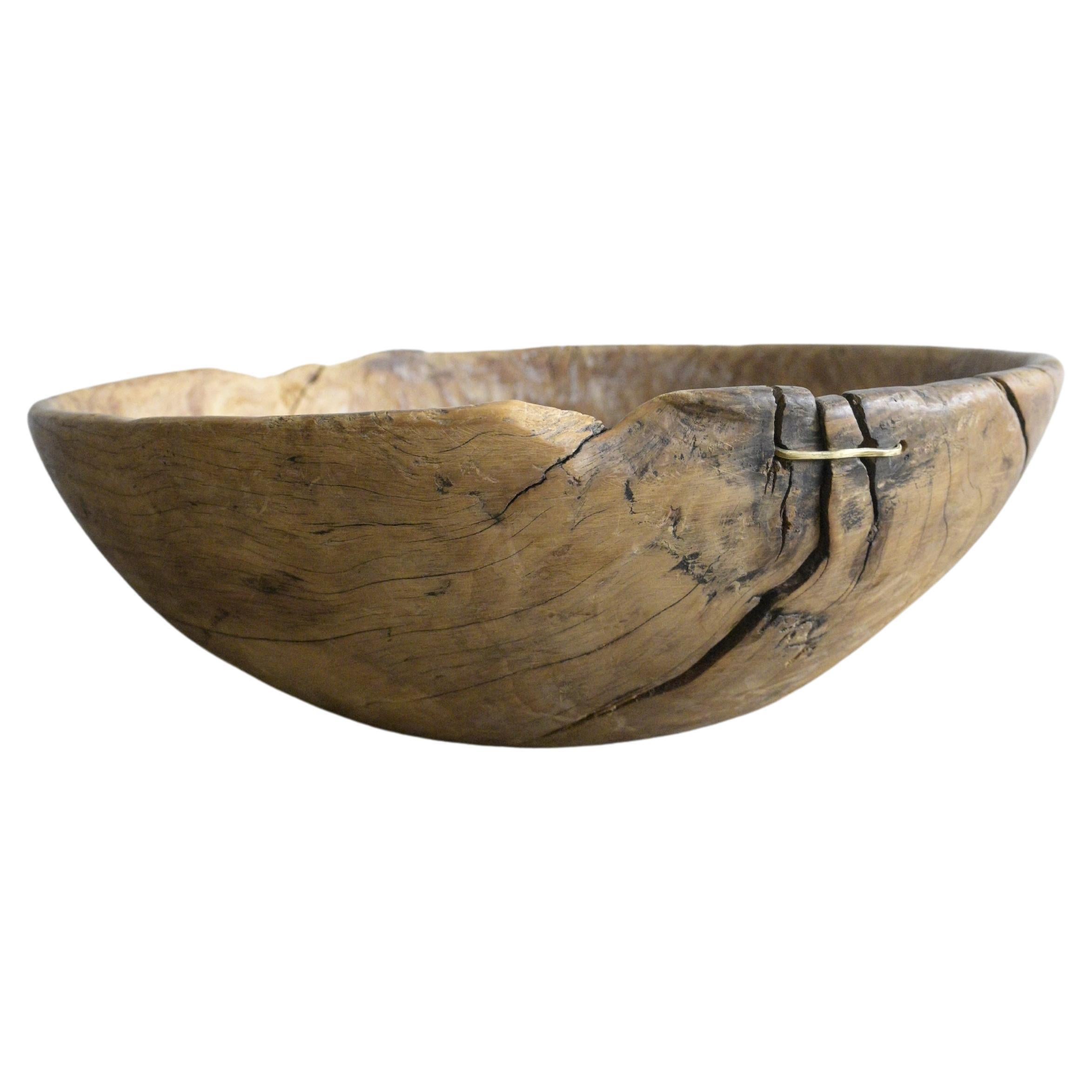 Large Burl Birchwood Bowl, circa 1830 For Sale