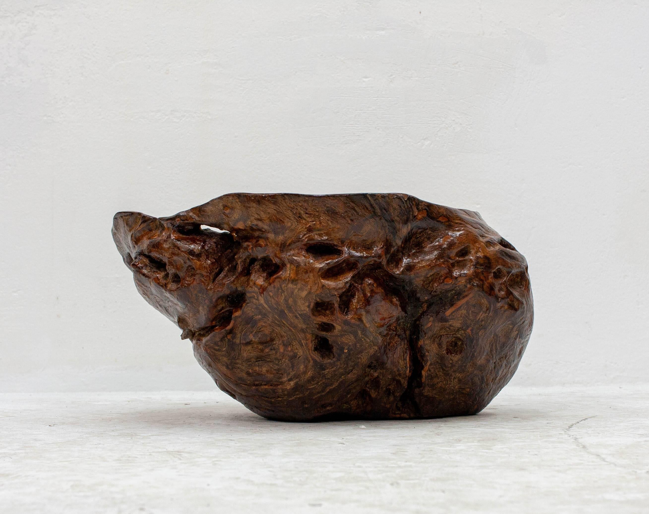 walnut burl bowl