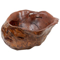 Large Burl Walnut Bowl