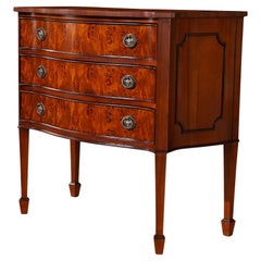 Large Burled Hepplewhite Chest