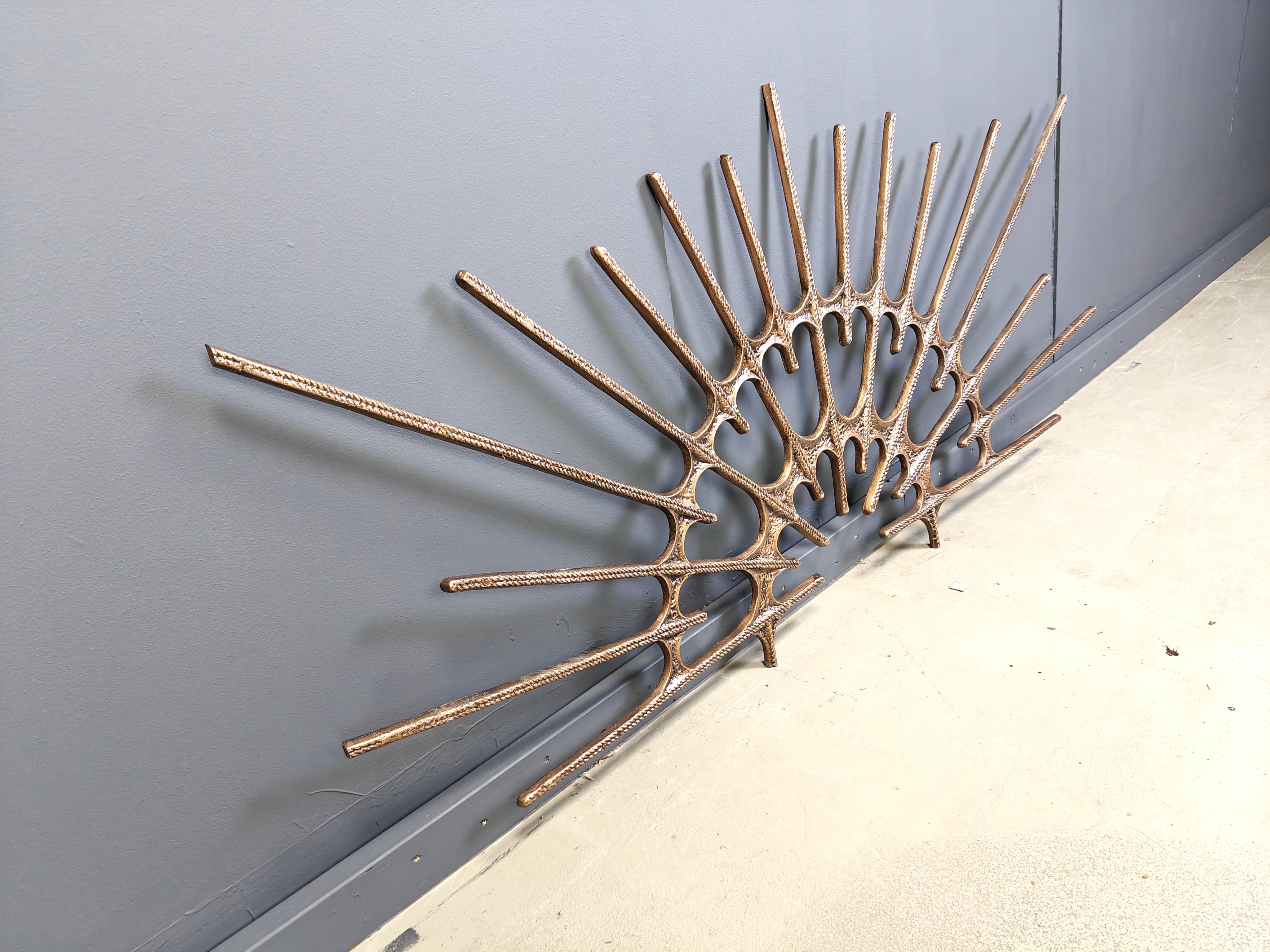 Late 20th Century Large burtalist wal sculpture, 1970s For Sale