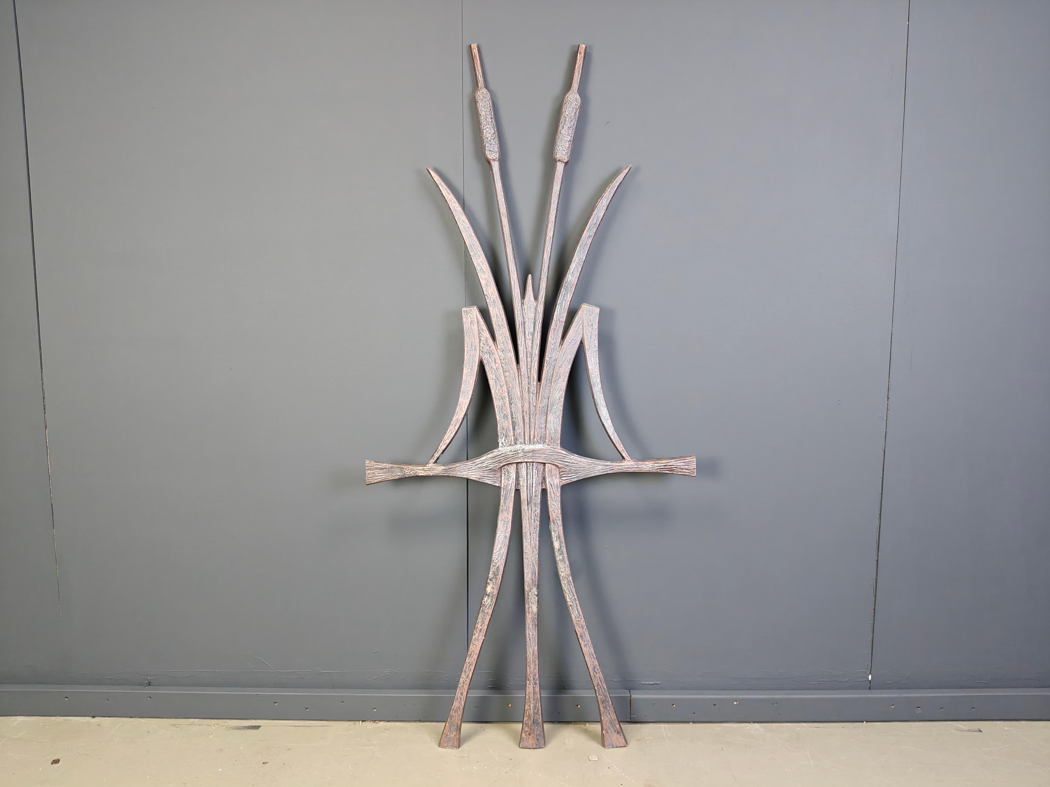 Late 20th Century Large burtalist wal sculpture, 1970s For Sale