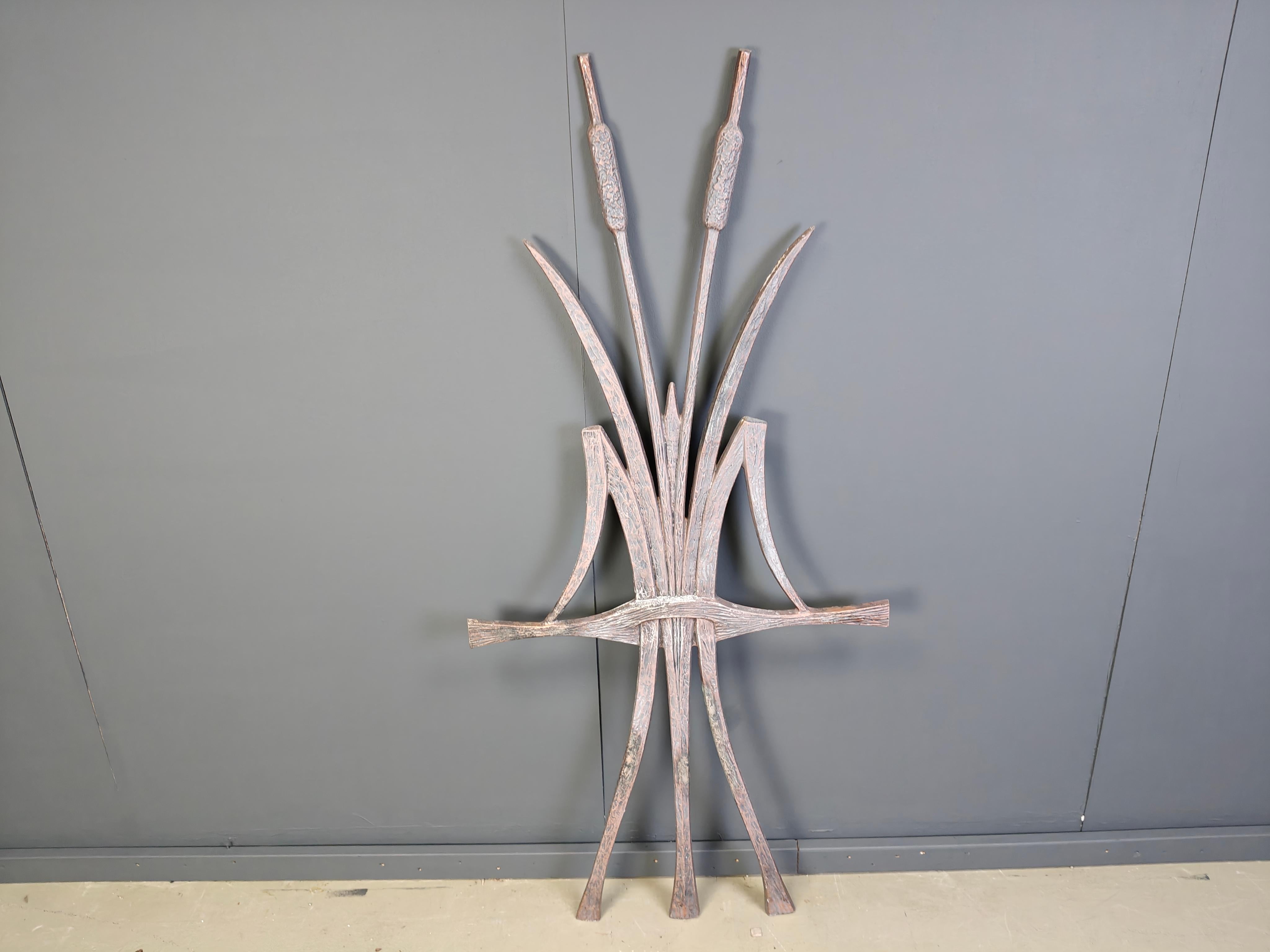 Large burtalist wal sculpture, 1970s For Sale 1