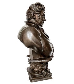 Grand buste d'Adolphe Burggraeve (1806-1902) par Cyprian Godebski