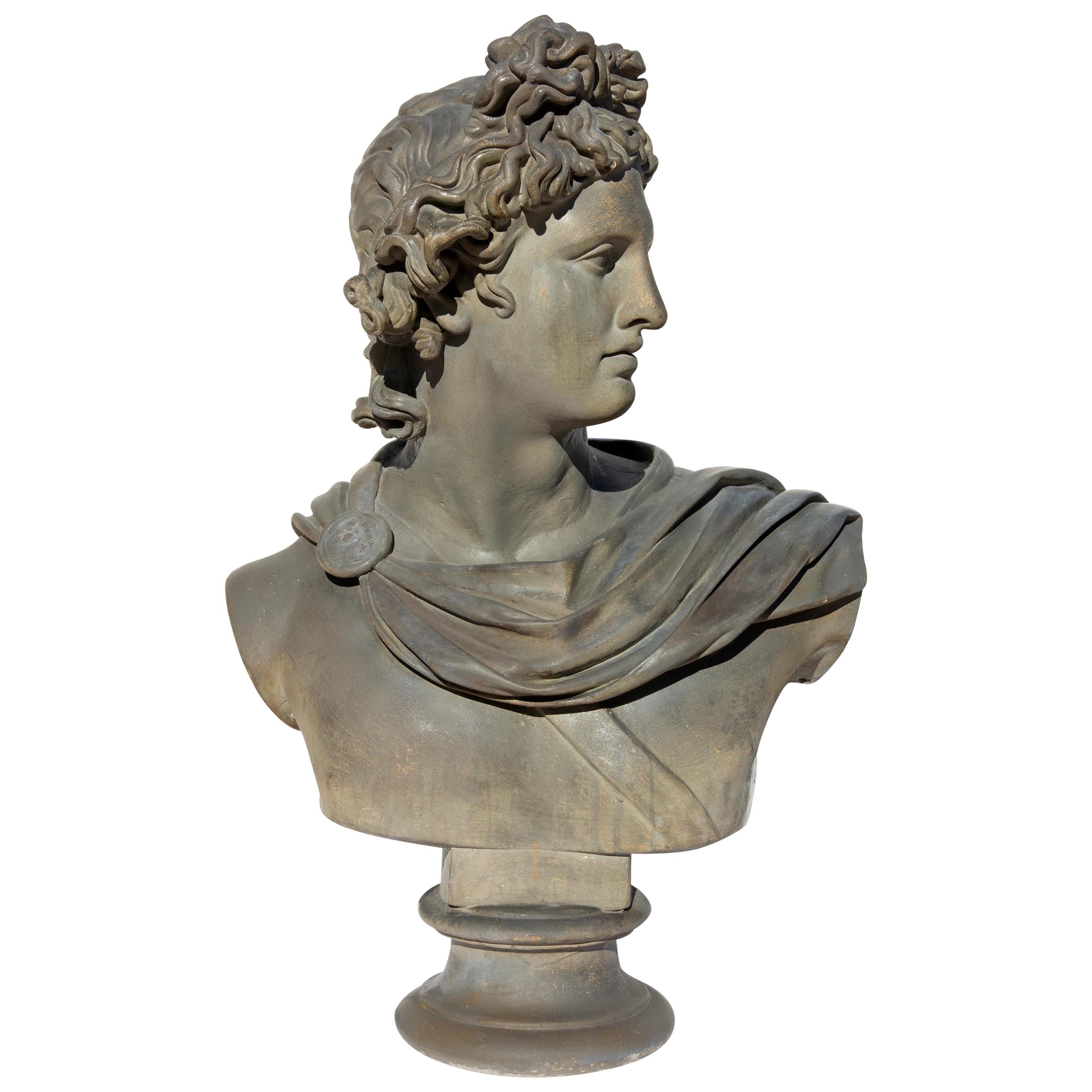 Large Bust of Apollo Belvedere Twice Life-Size