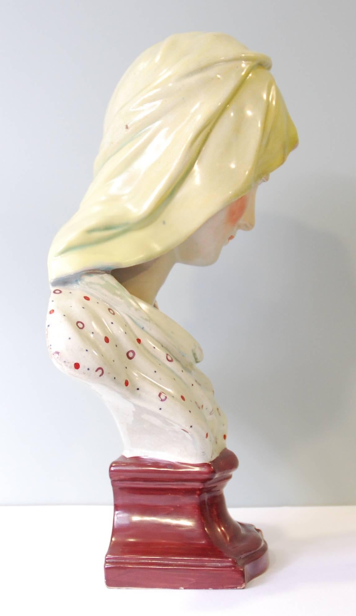 Gran busto de la Piedad, Ralph Wood Jr, hacia 1790 Inglés en venta