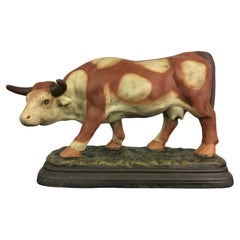 Vintage Large Butcher's Cow Display