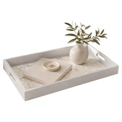 Large "Butterflies" Decorative Tray, Lacquered Wood, Ensamble Artesano, 2024