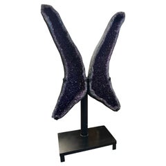 Large Butterfly Amethyst On Stand