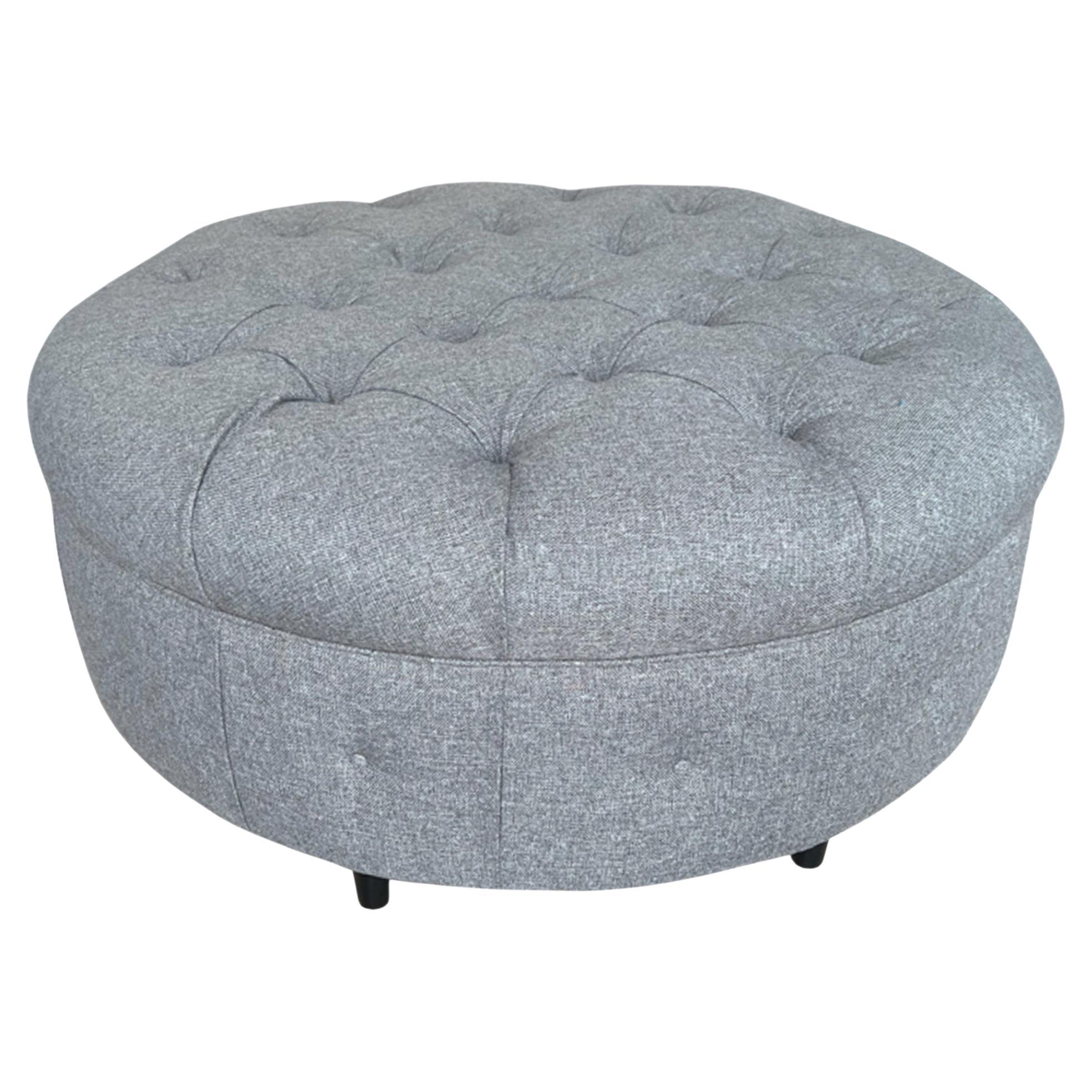 Large Buttoned Ottoman