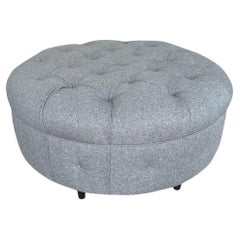 Large Buttoned Ottoman